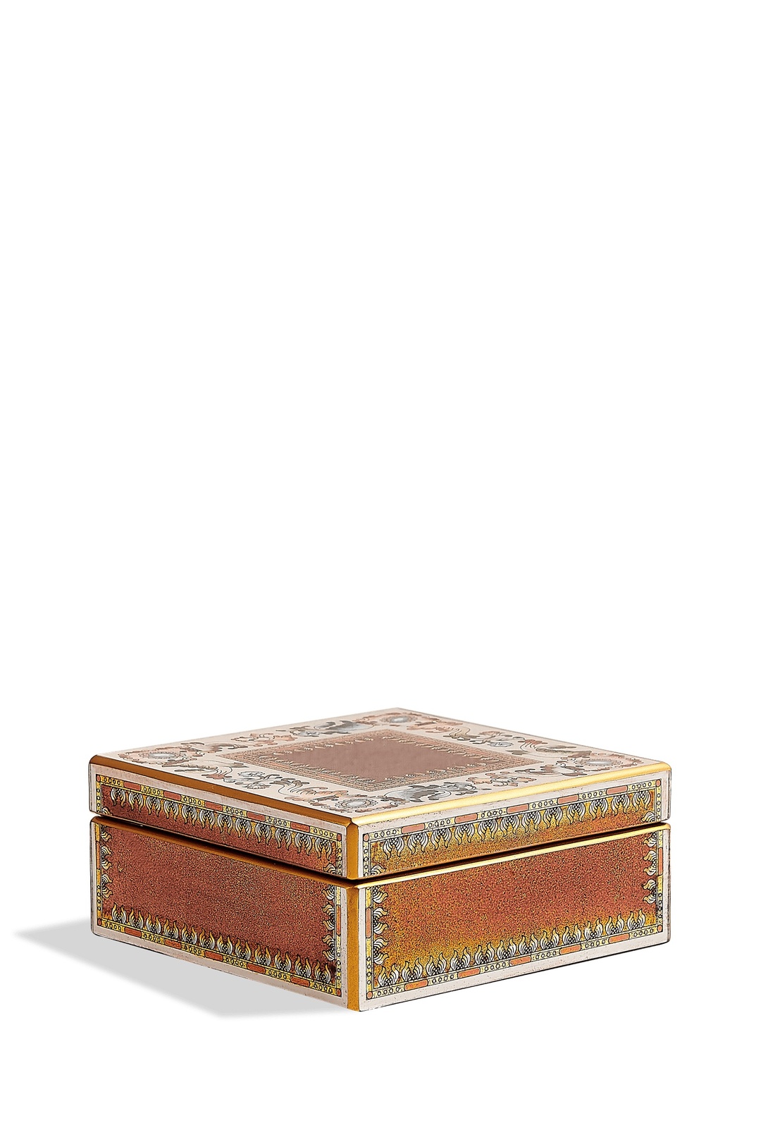 Çiçek Kutu 18x18x7 cm Gold