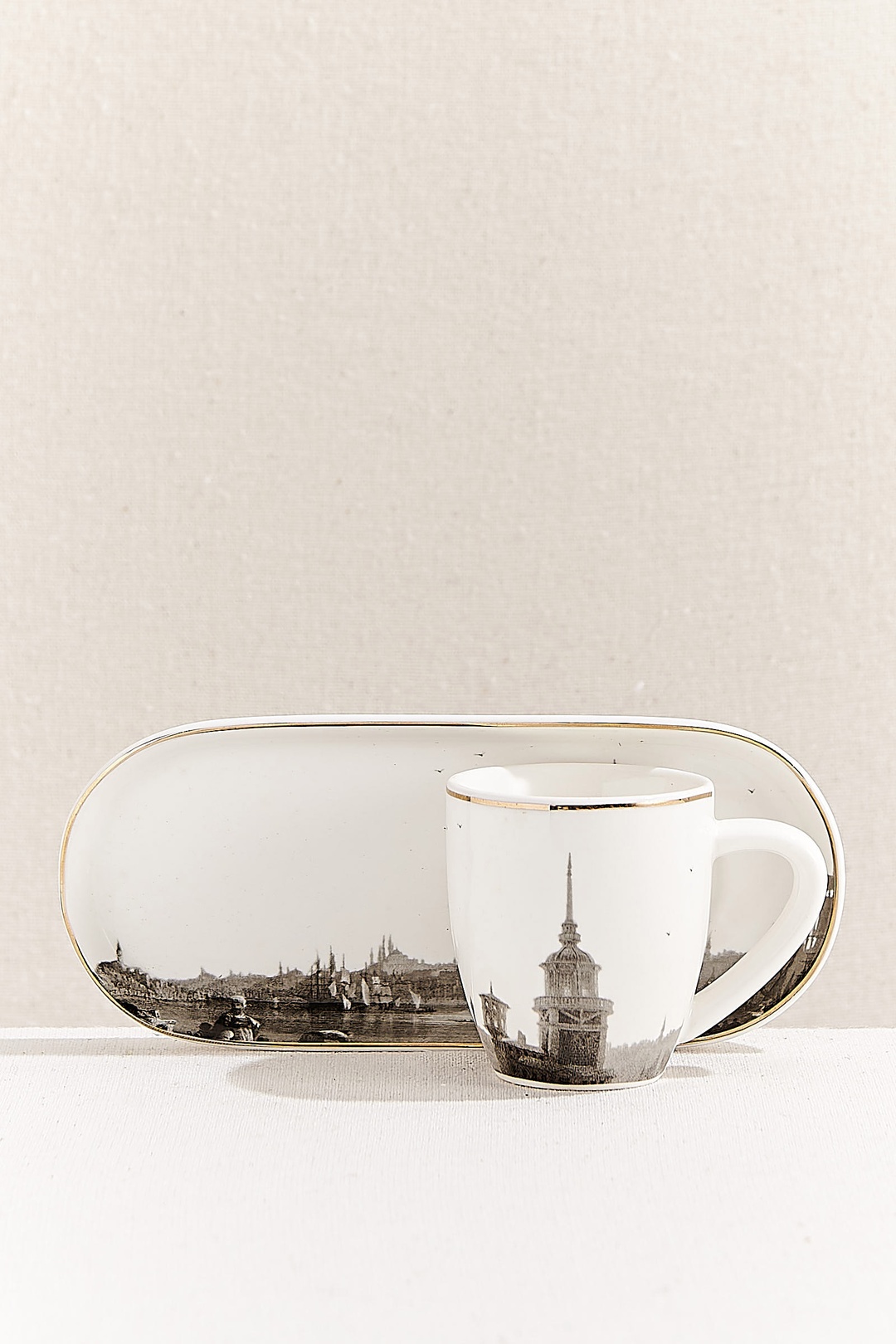 Kızkulesi Engraved Turkish Coffee Cup