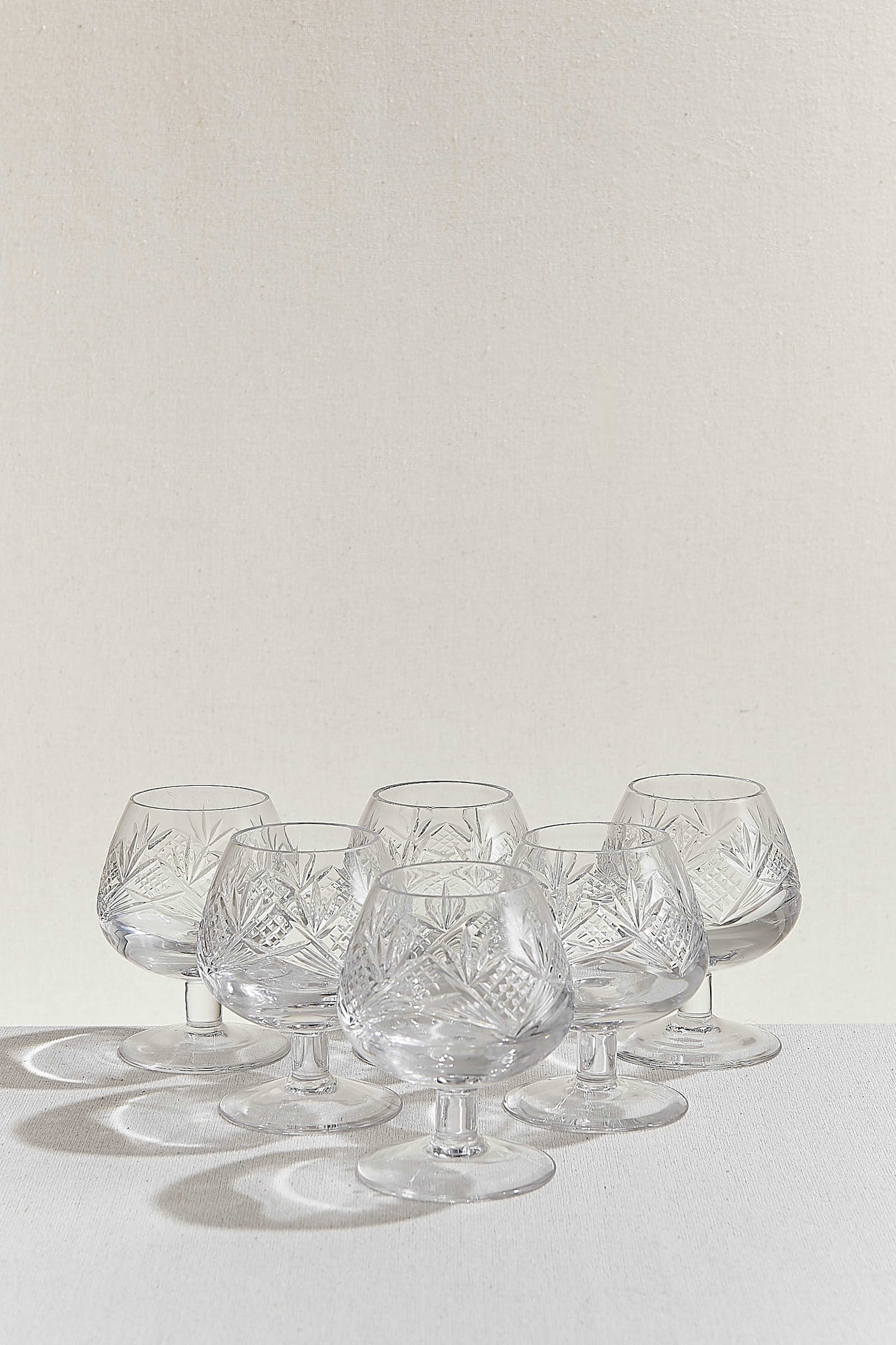 Park Decorative Pedestal Glass 6-pieces
