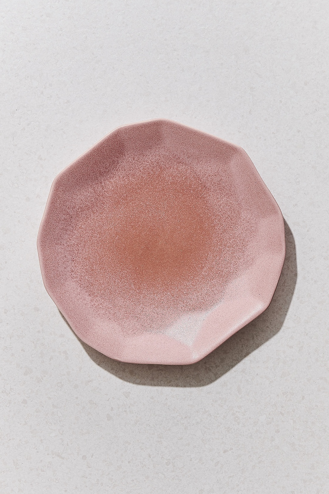 Origami Seramik Pasta Tabağı Pembe