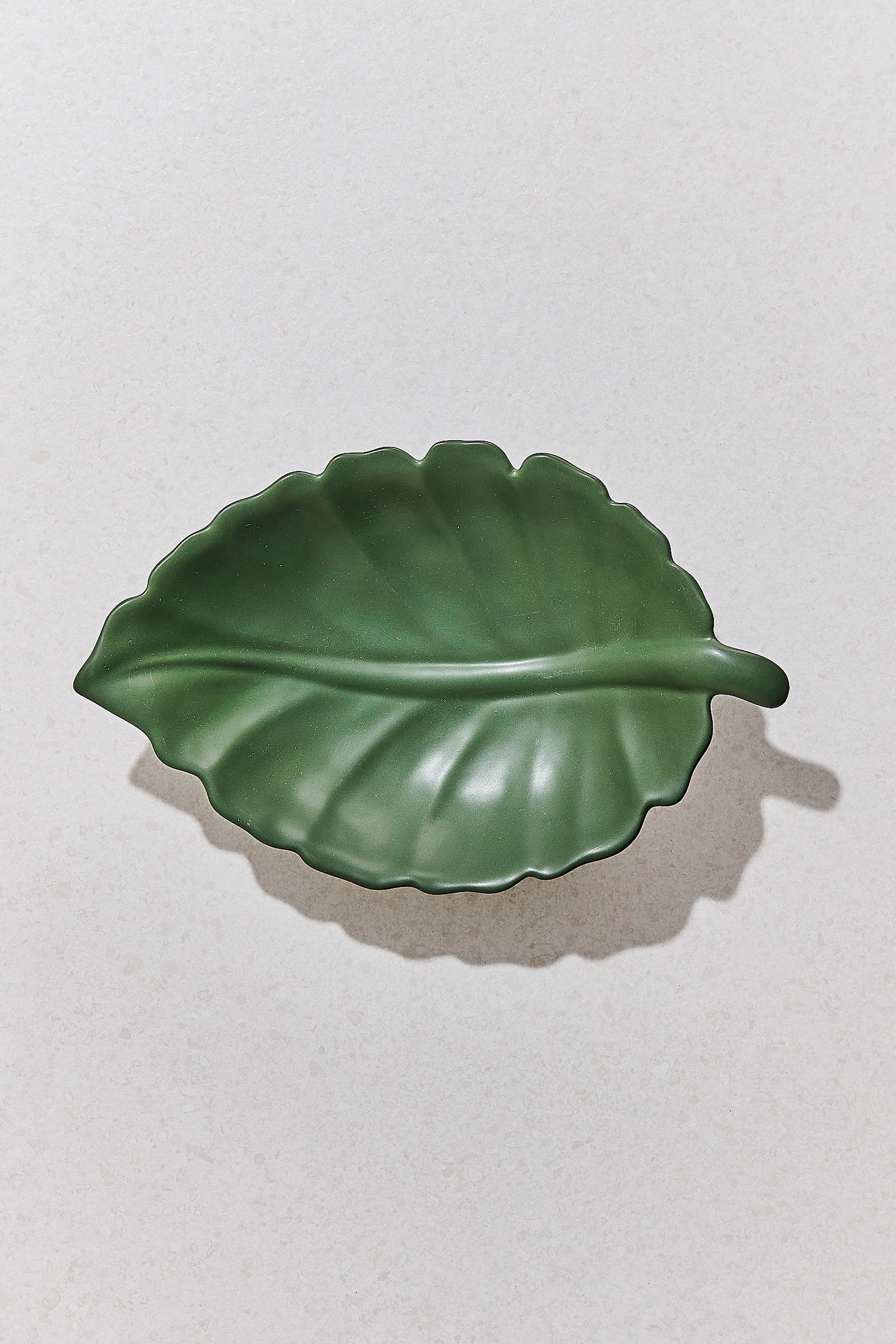 Leaf 1 Seramik Dekoratif Tabak M