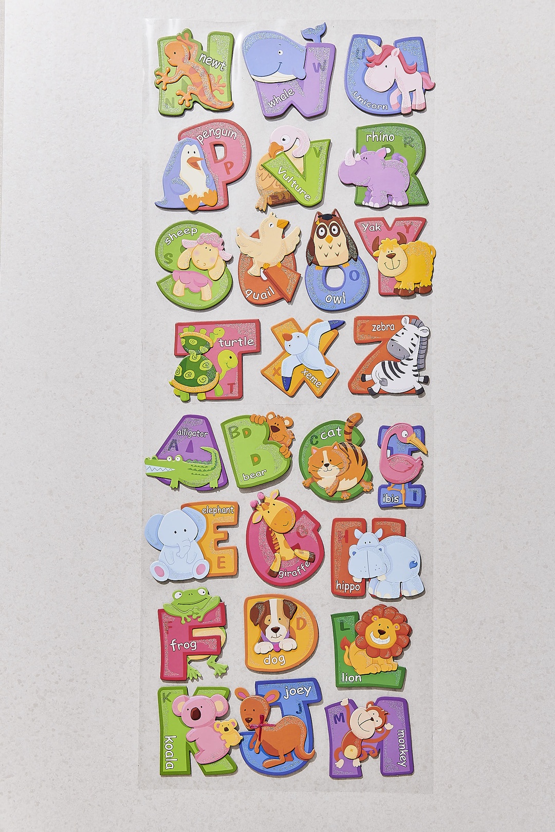 Letters Chipboard Duvar Sticker