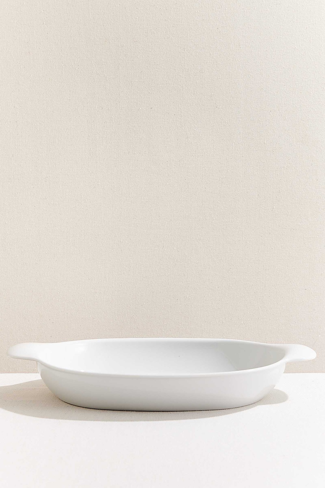 Organic Porselen Oval Fırın Kabı 48 cm Beyaz