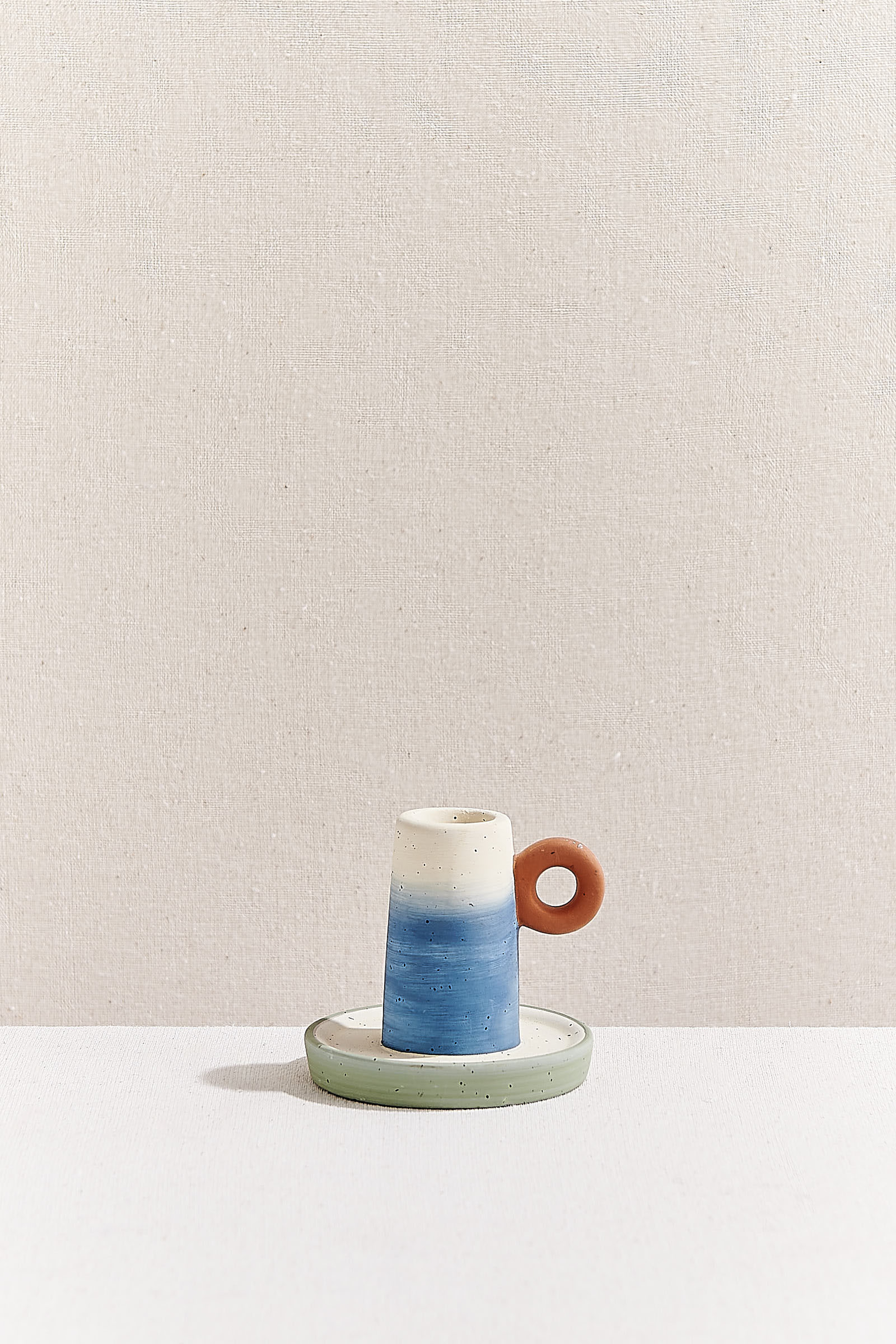 Panama 2 Ceramic Candlestick Candle Holder