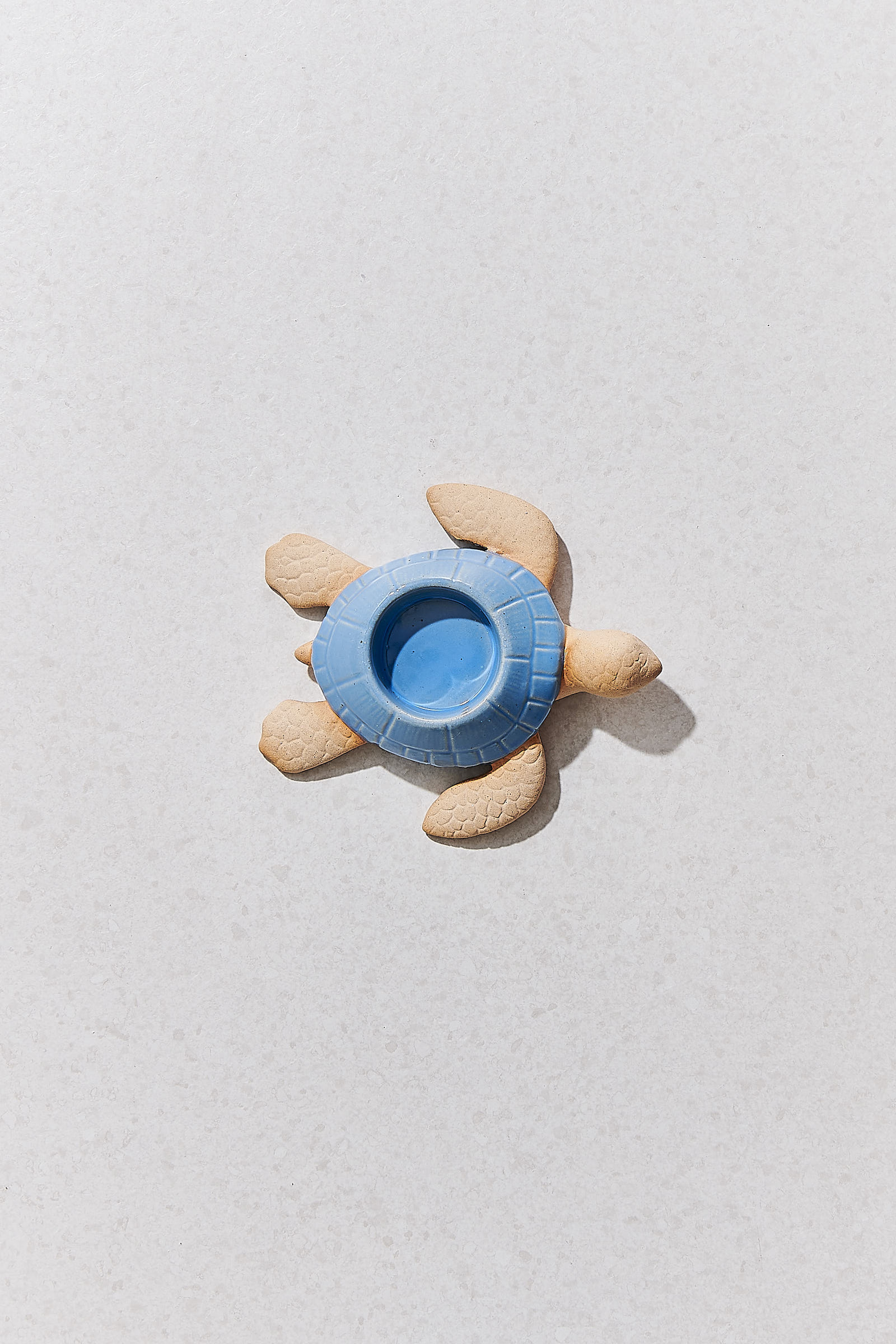 Turquoise Turtle Ceramic Tealight Candle Holder