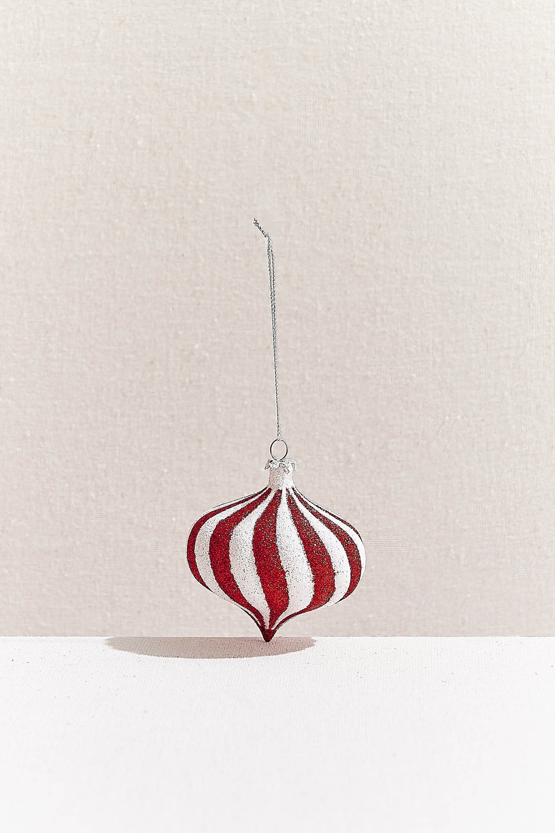 Candy Stripe Ağaç Süsü Kırmızı Beyaz