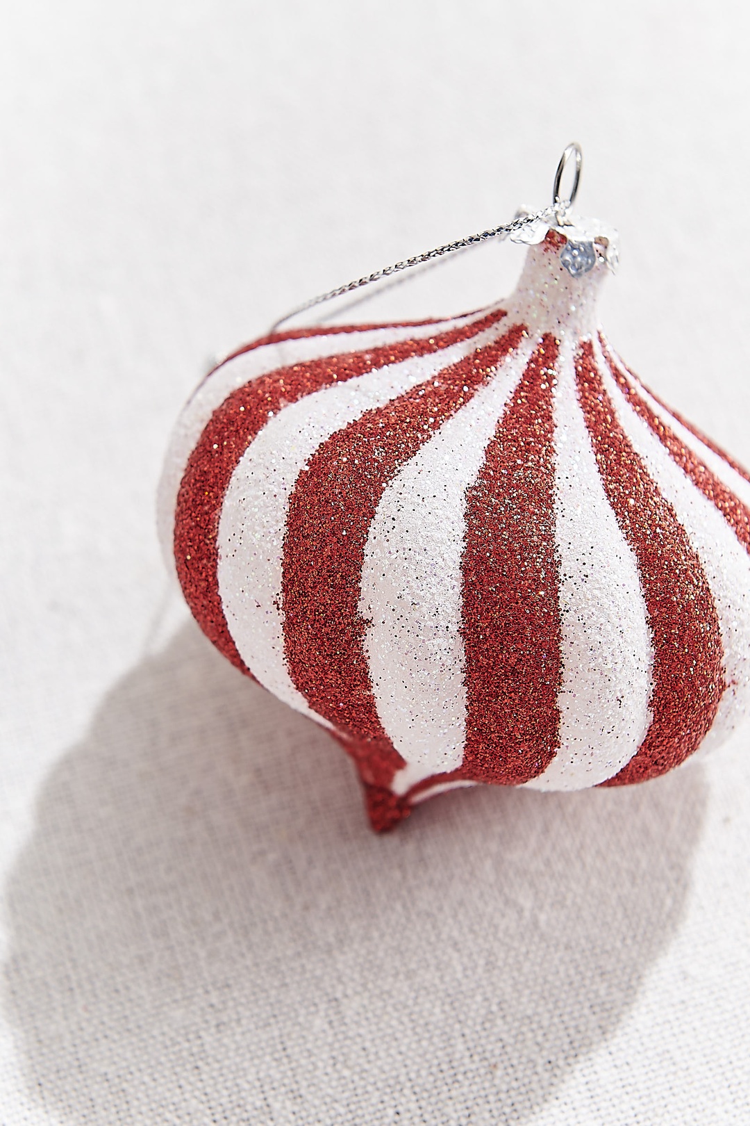 Candy Stripe Ağaç Süsü Kırmızı Beyaz
