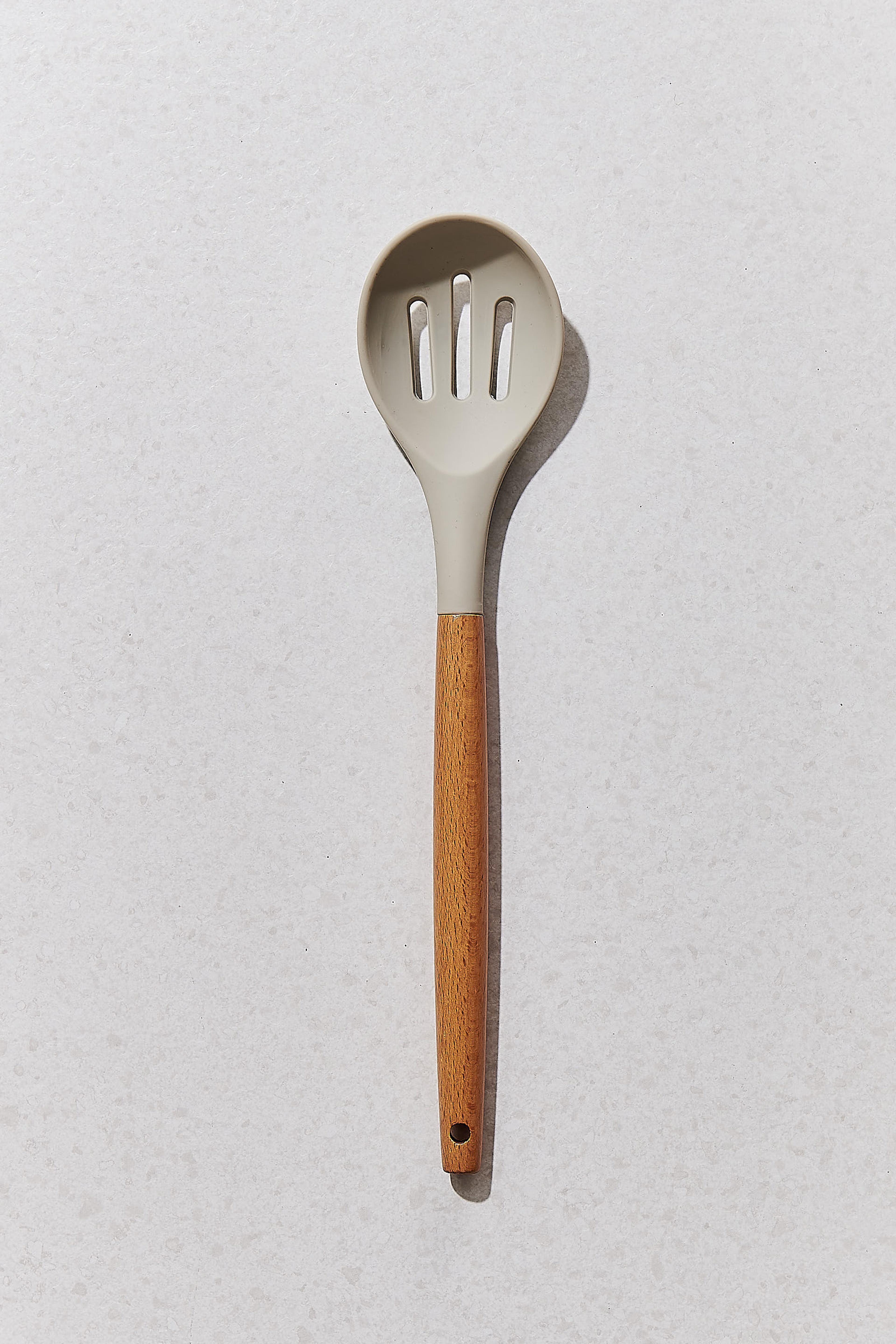 Gray Silicone Perforated Spoon