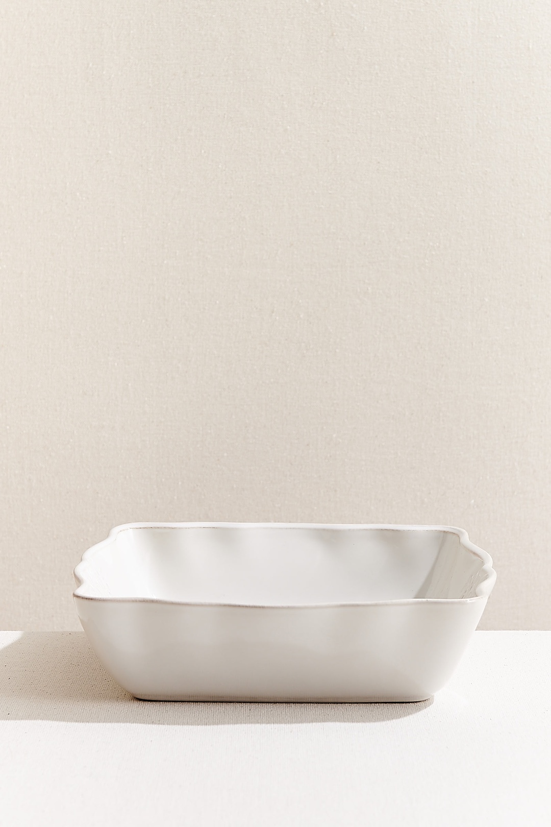 Marialva Seramik Kare Fırın Kabı 27 cm Krem