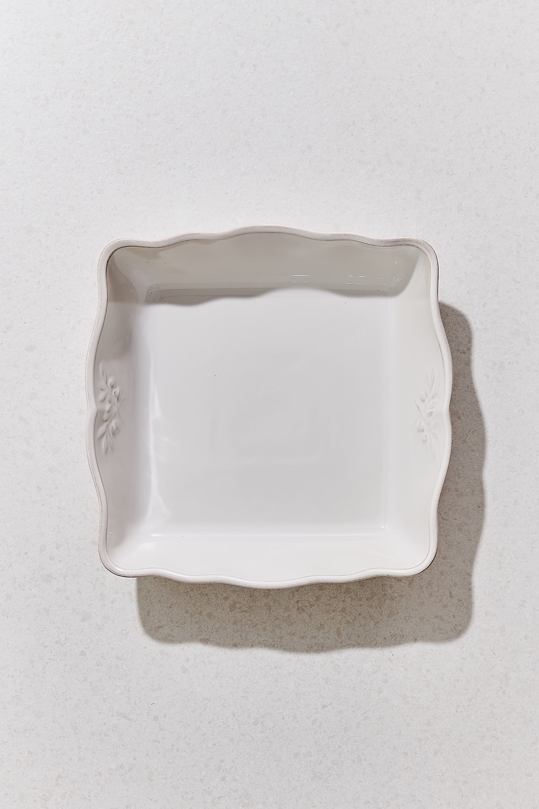 Marialva Seramik Kare Fırın Kabı 27 cm Krem