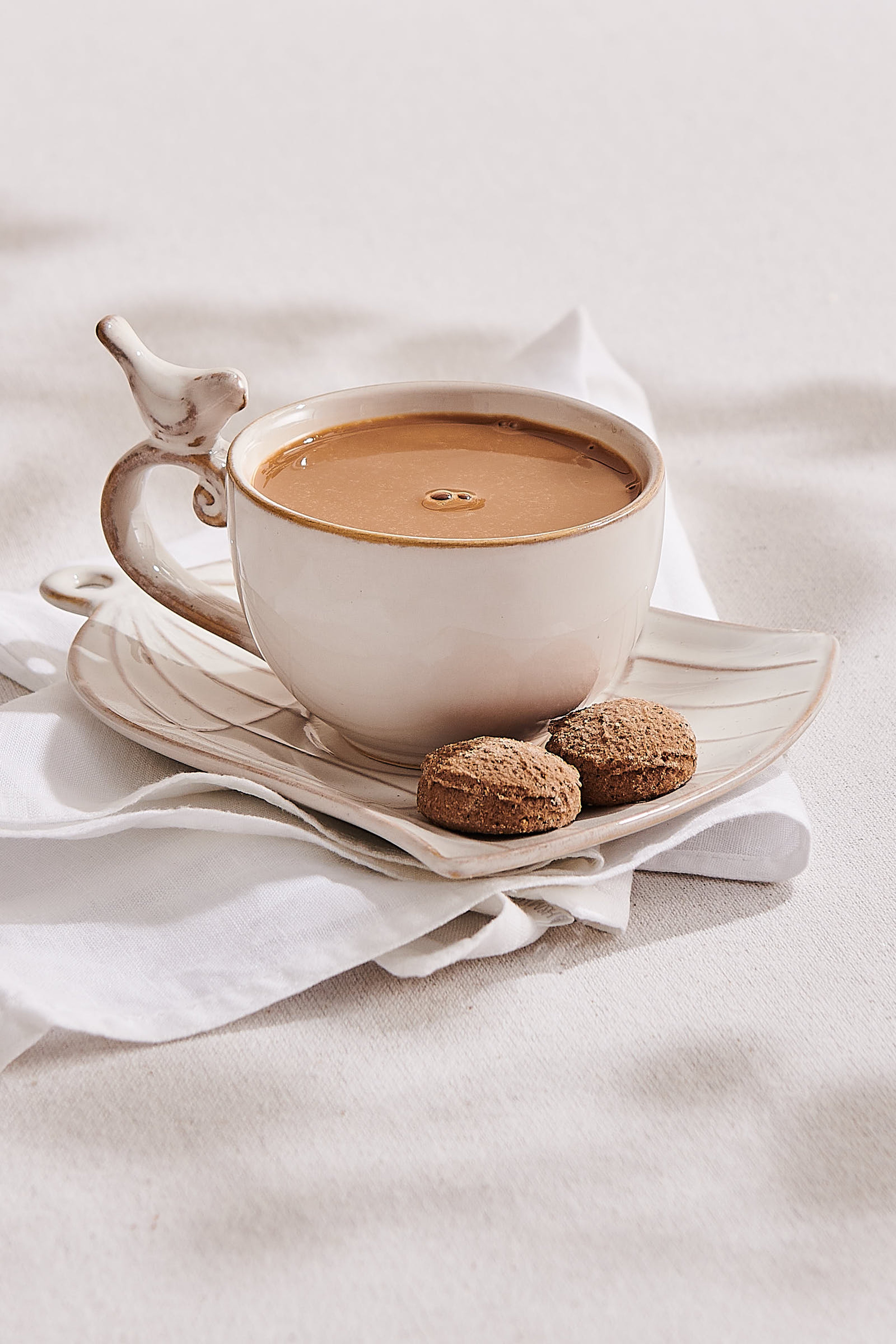 Freedom Cream Ceramic Tea Cup
