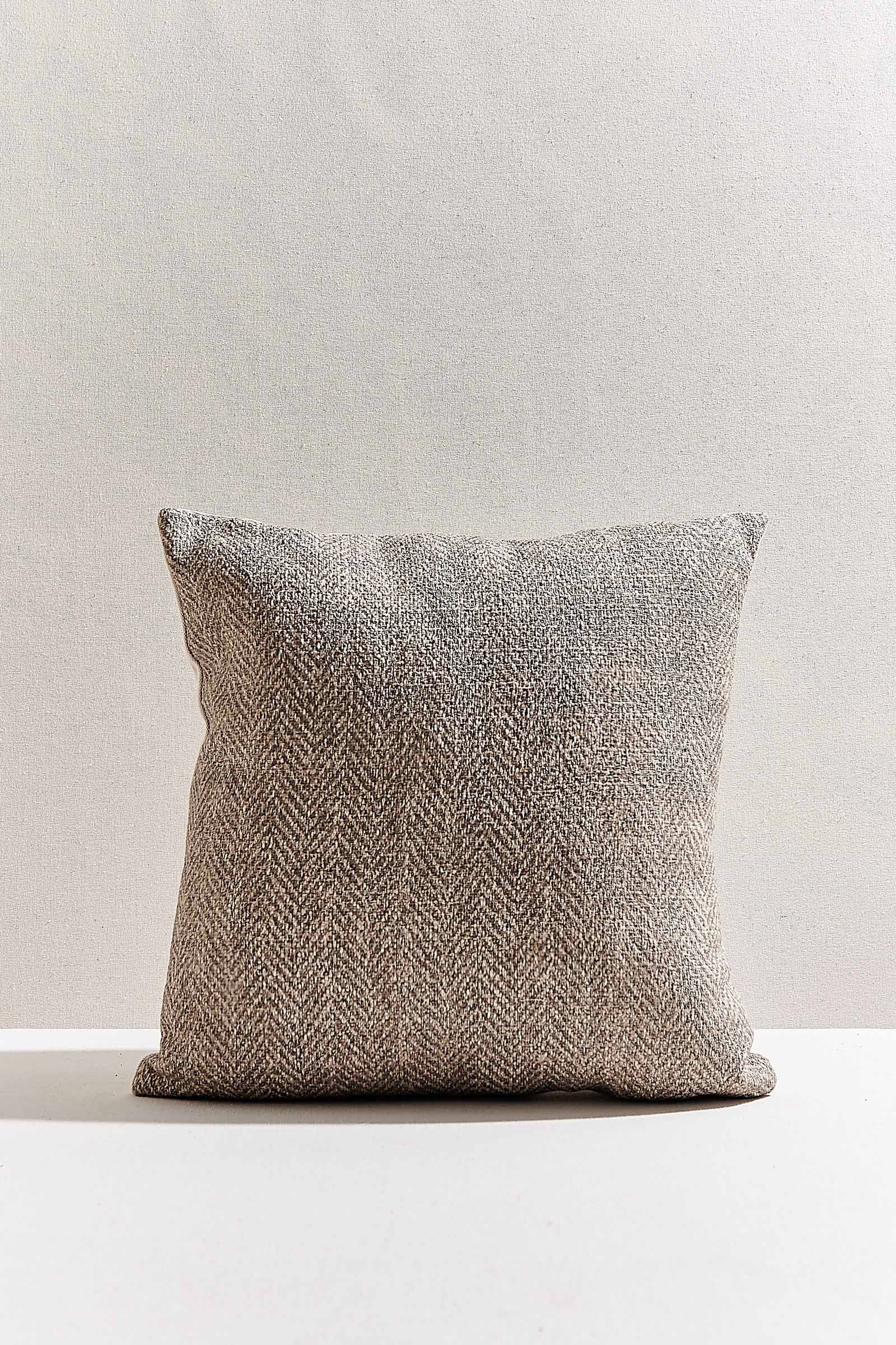 Herringbone Yastık 45x45 Vizon
