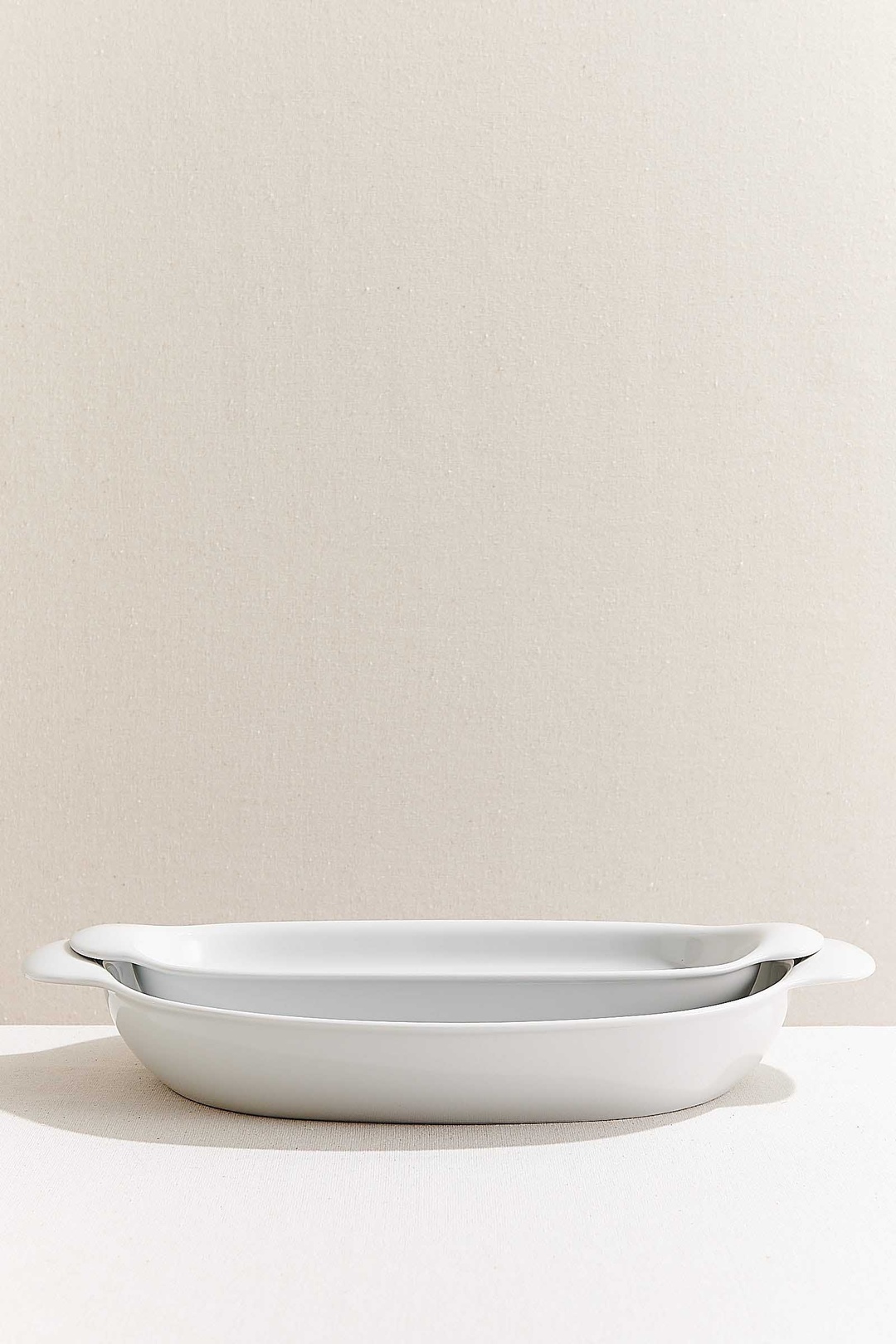 Organic Porselen Oval Fırın Kabı 41 cm Beyaz