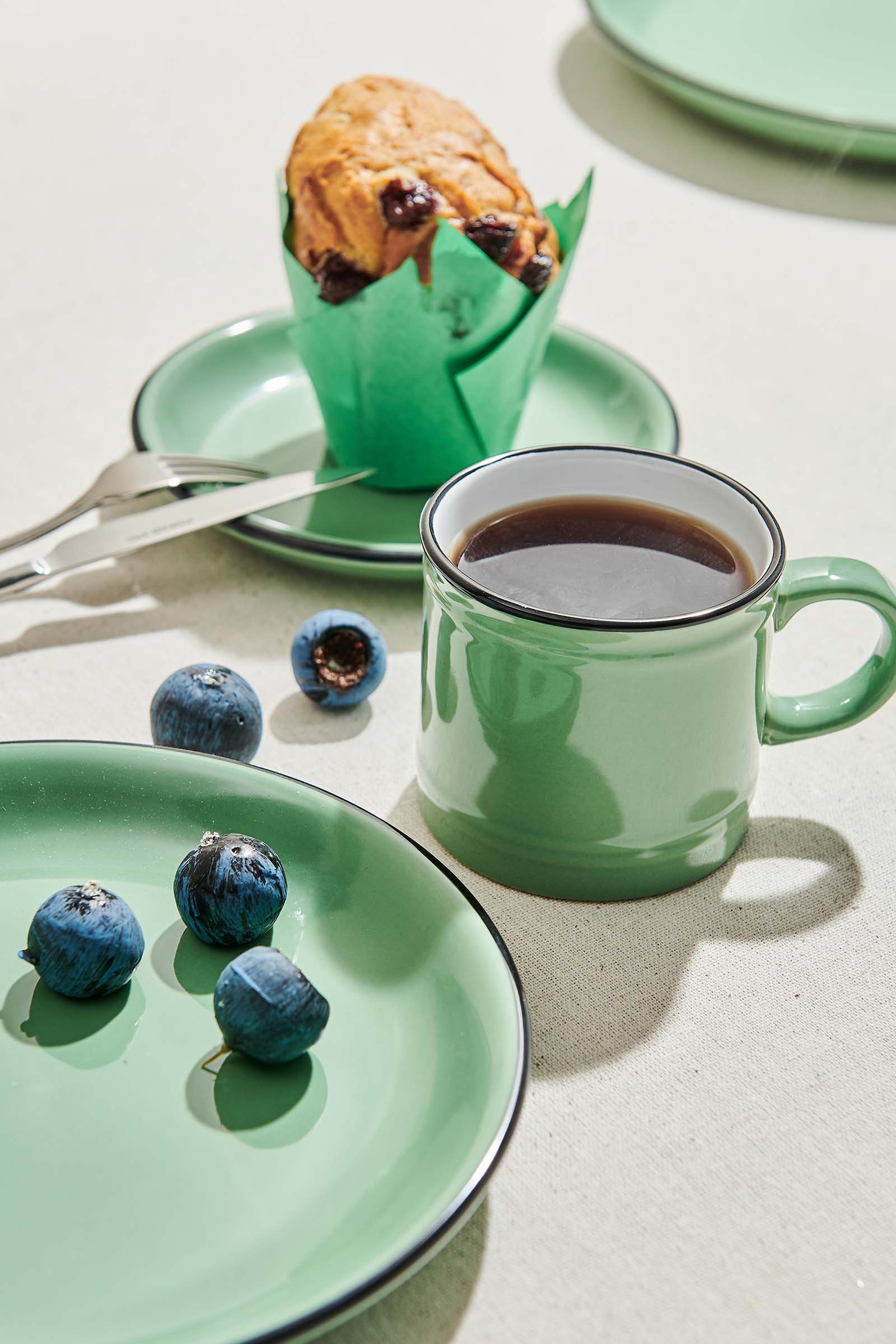 Olive Electrum Ceramic Cake Plate