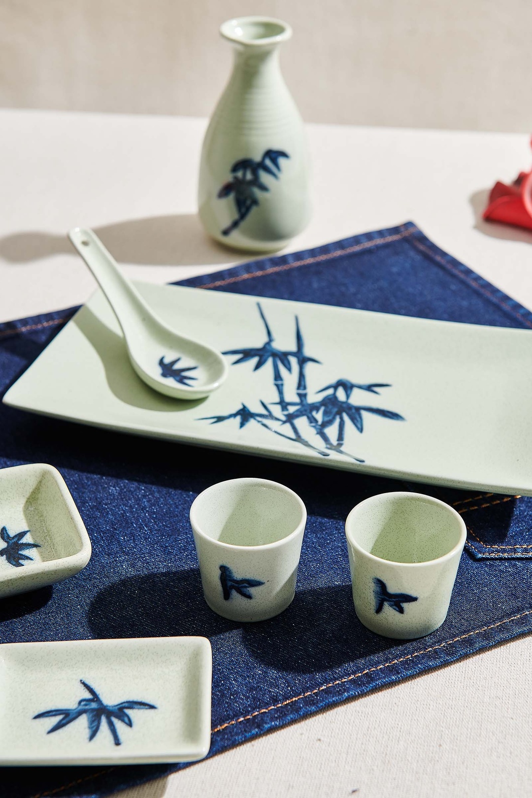 Bonsai Porselen Sushi Tabağı S Bej