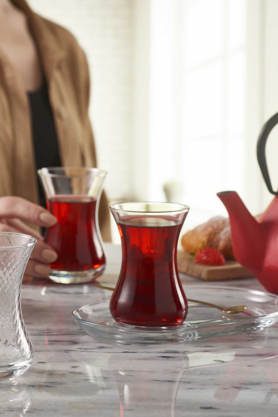 2'li İnce Belli Çay Seti 120 cc