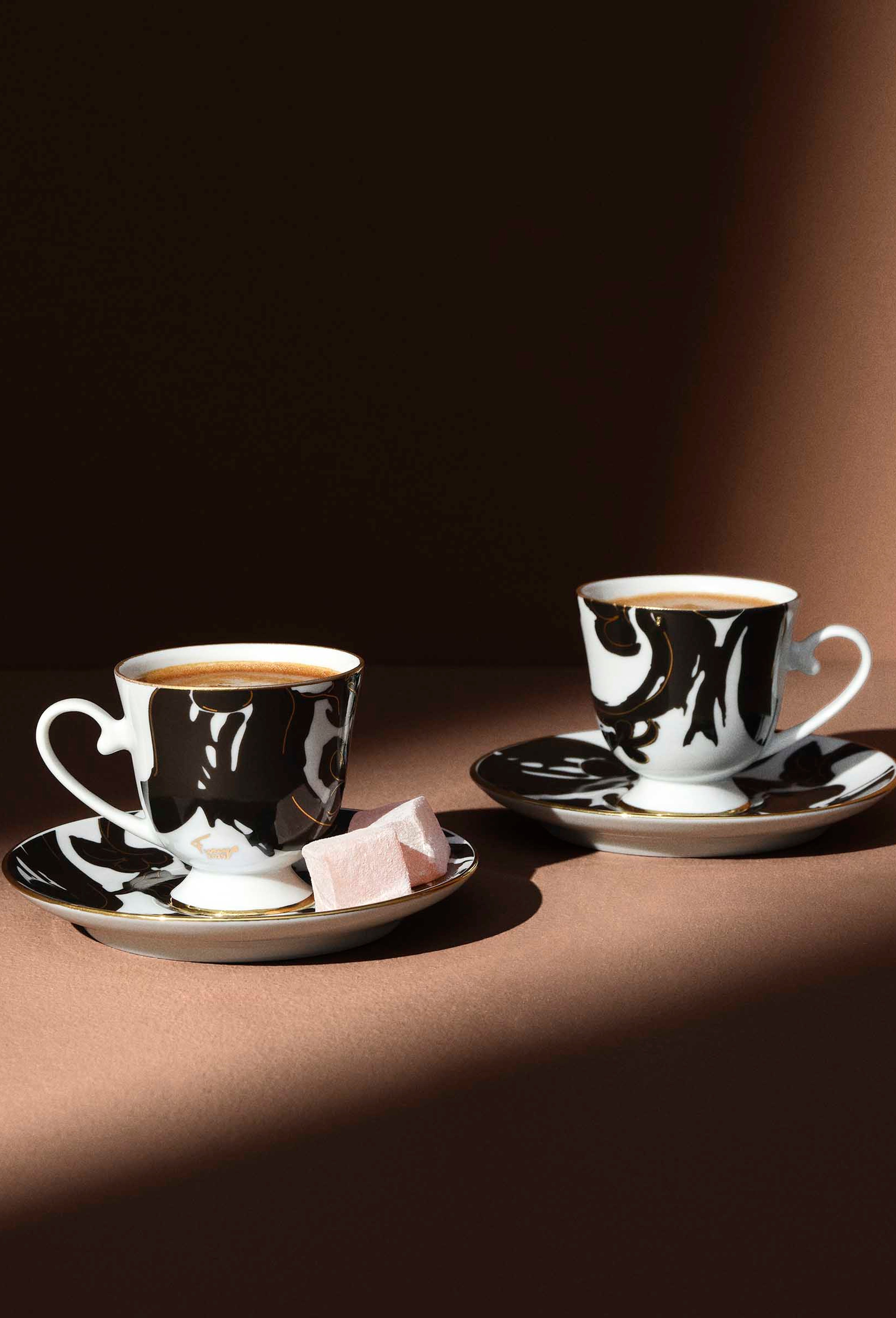 Füreya'dan Fincan Siyah 2'Li Set