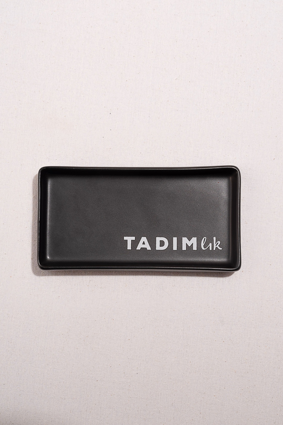 Tadımlık Seramik Servis Tabağı Siyah
