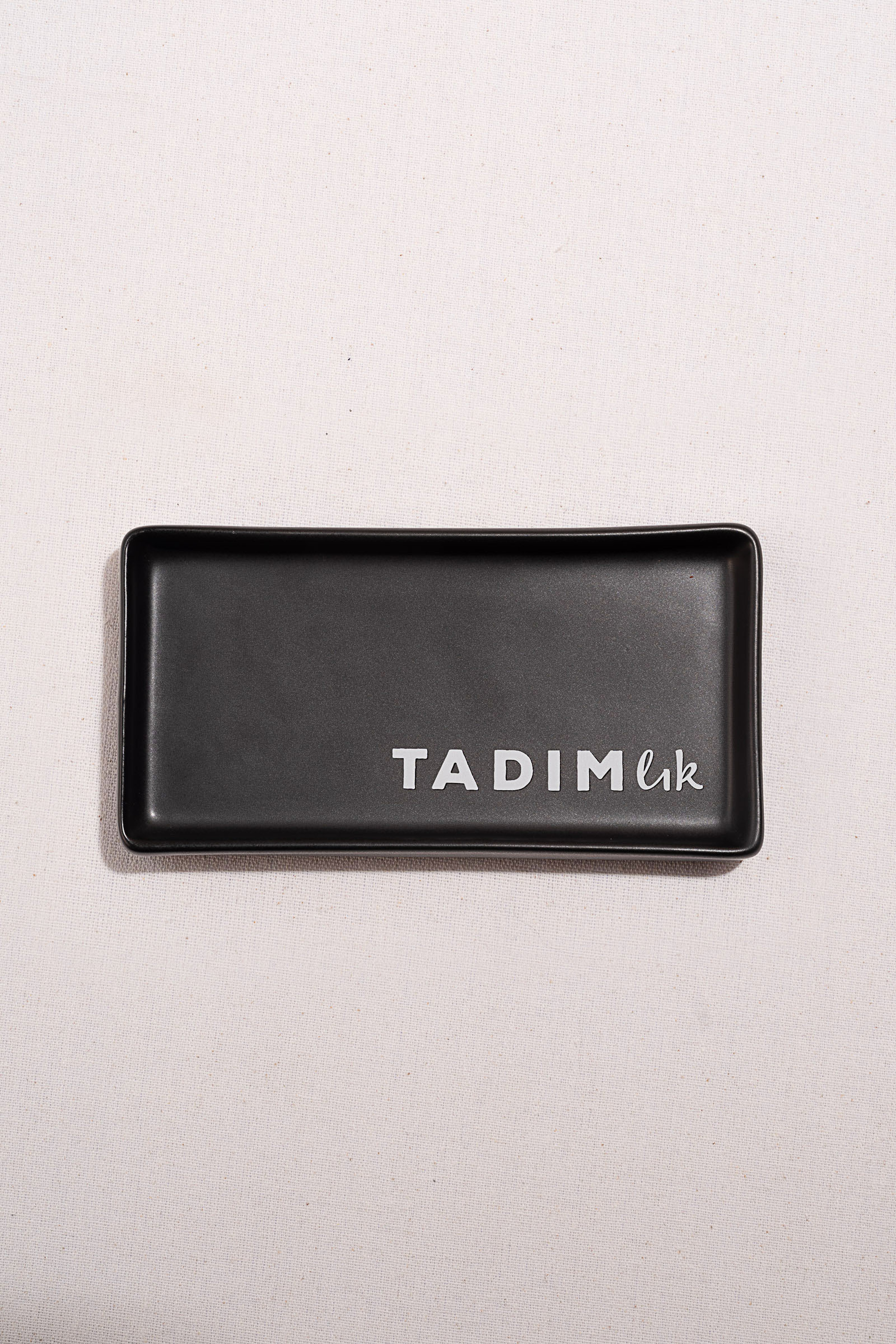 Tadımlık Seramik Servis Tabağı Siyah