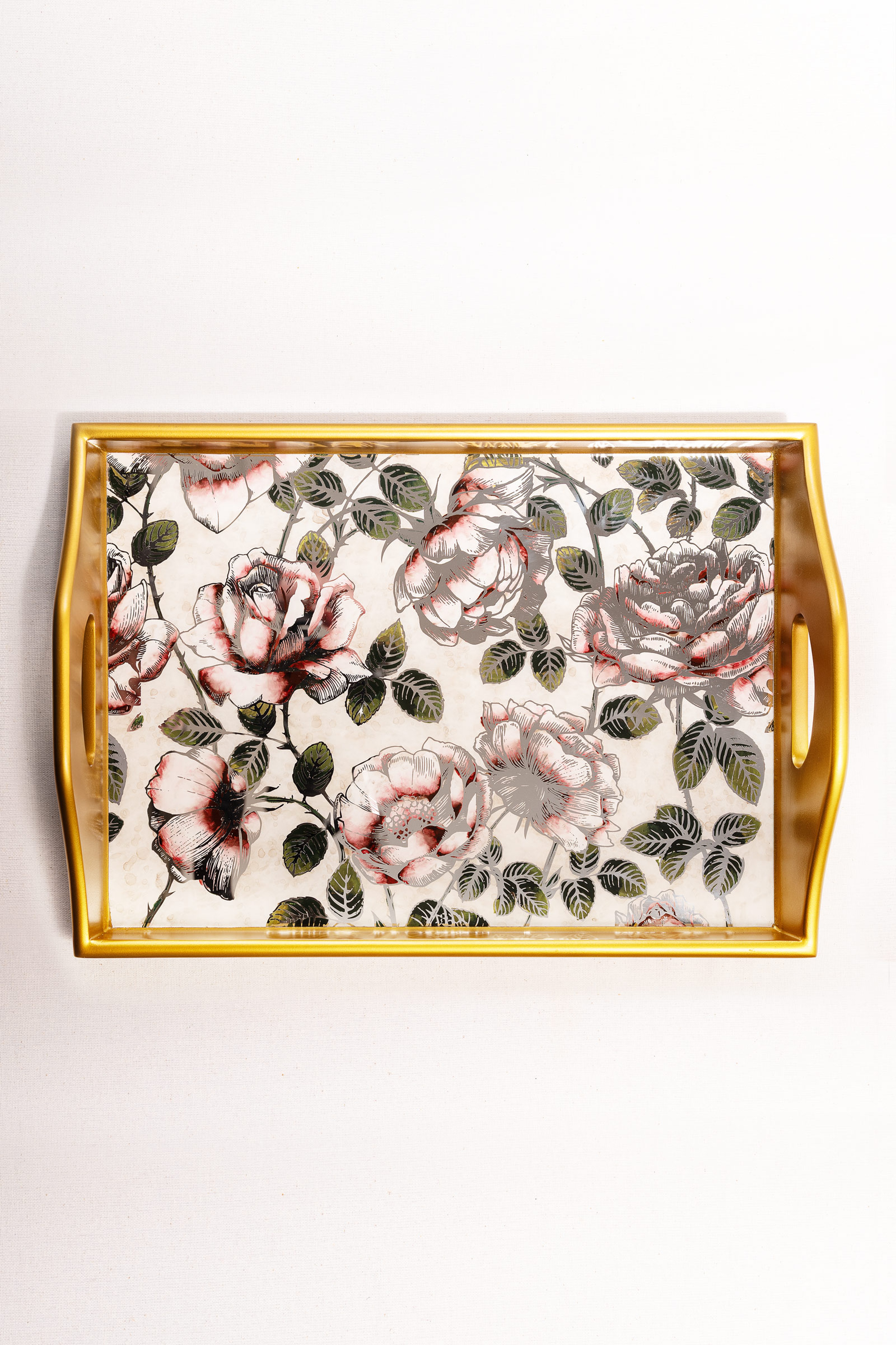 Flor Dekoratıf Tepsi 37,5 x 40 Cm