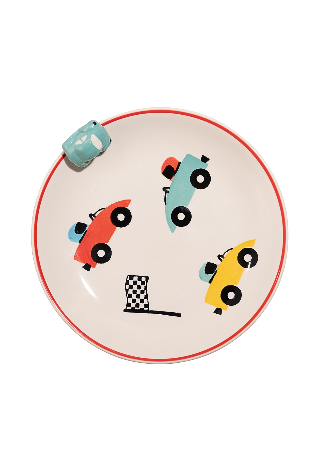 Racing Car Seramik Pasta Tabağı