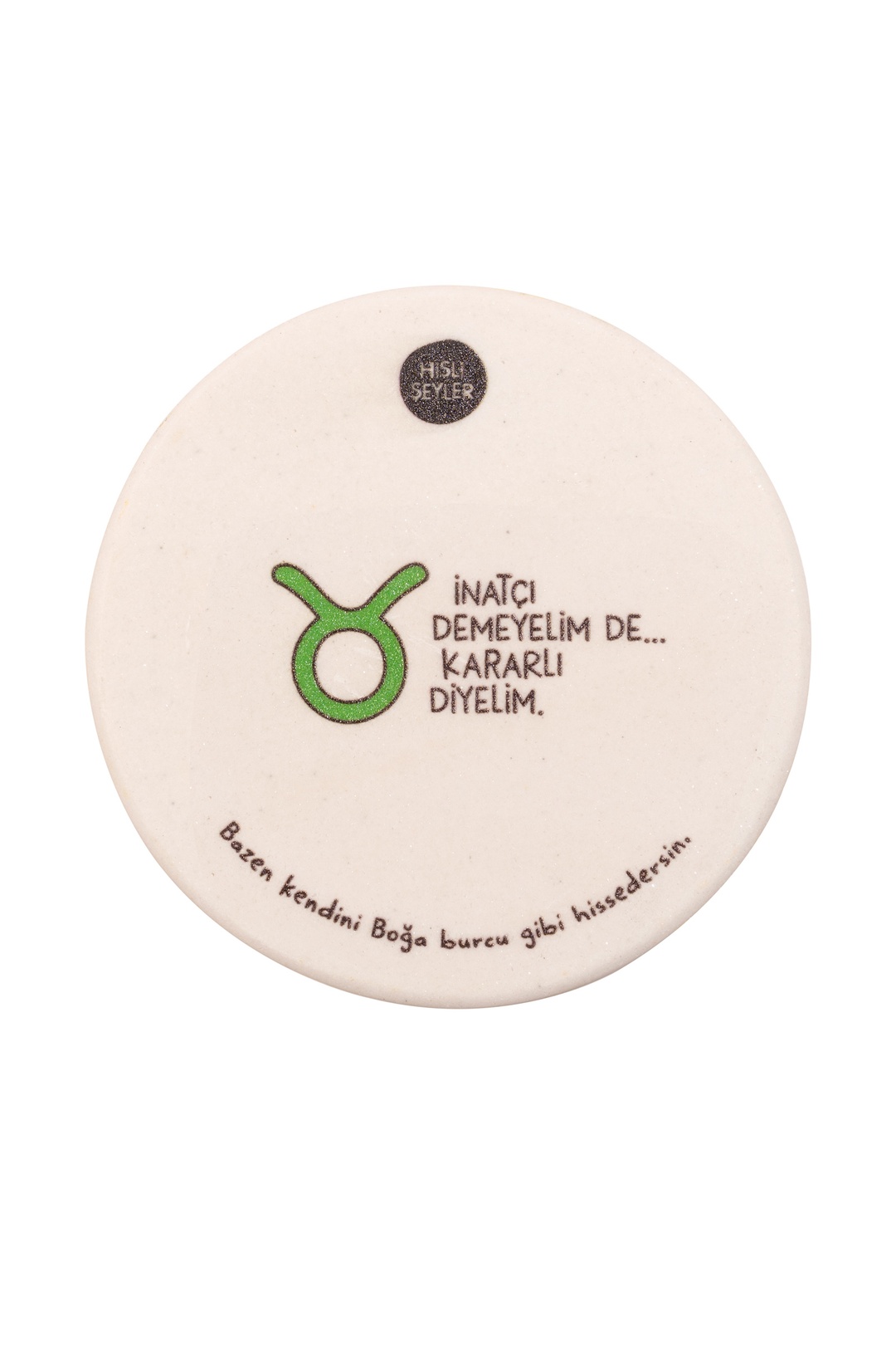 Hisli Şeyler Boğa Burcu Bardak Altlığı