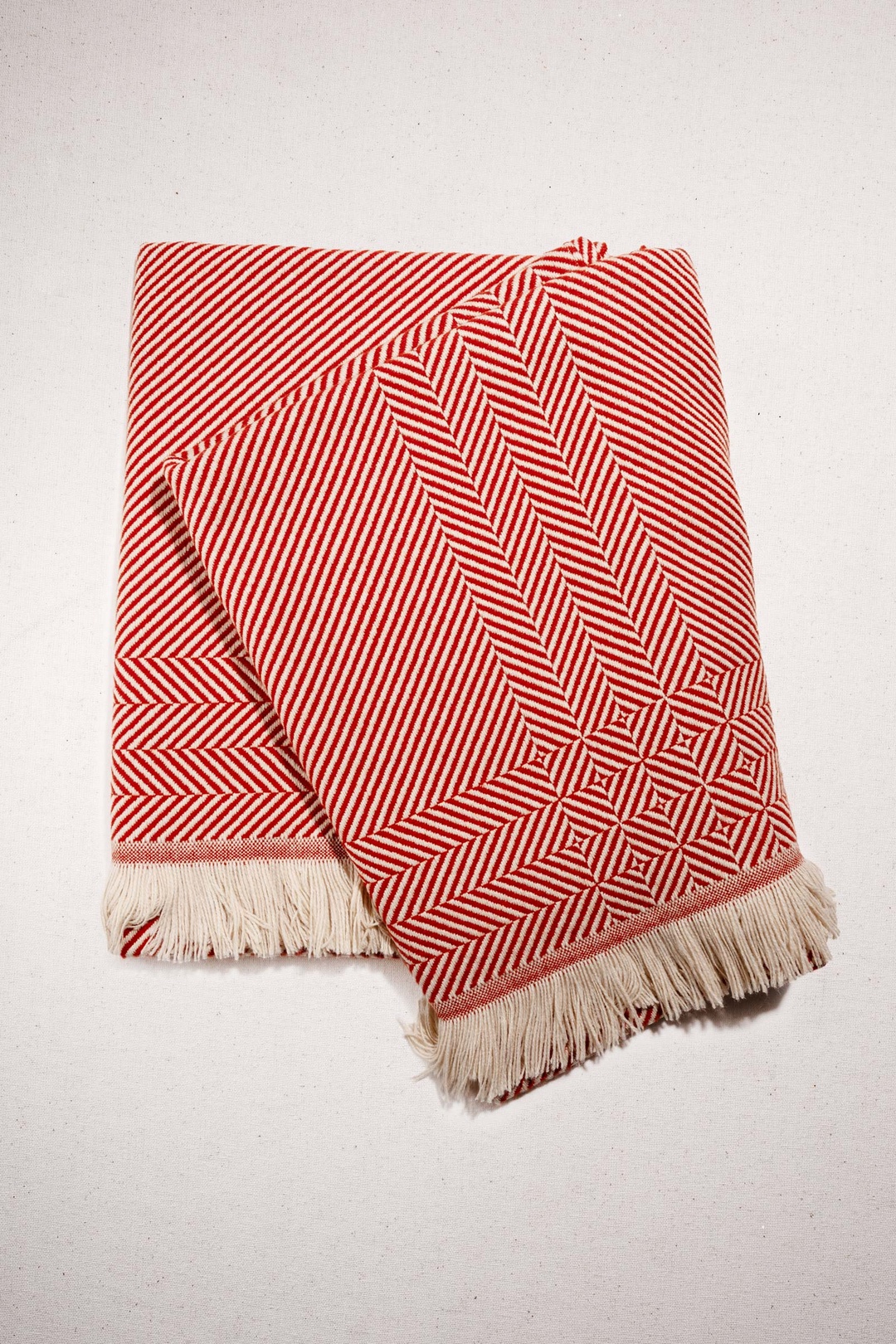 Çizgi Throw Kiremit 140 x 170 cm