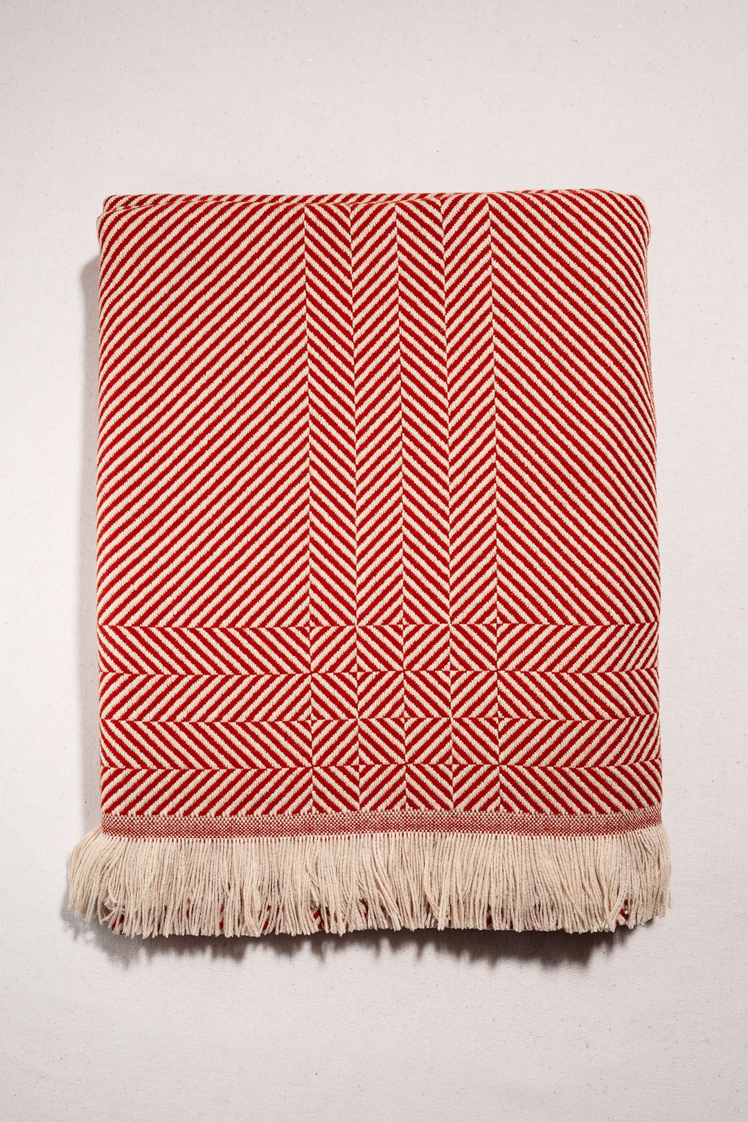 Çizgi Throw Kiremit 140 x 170 cm