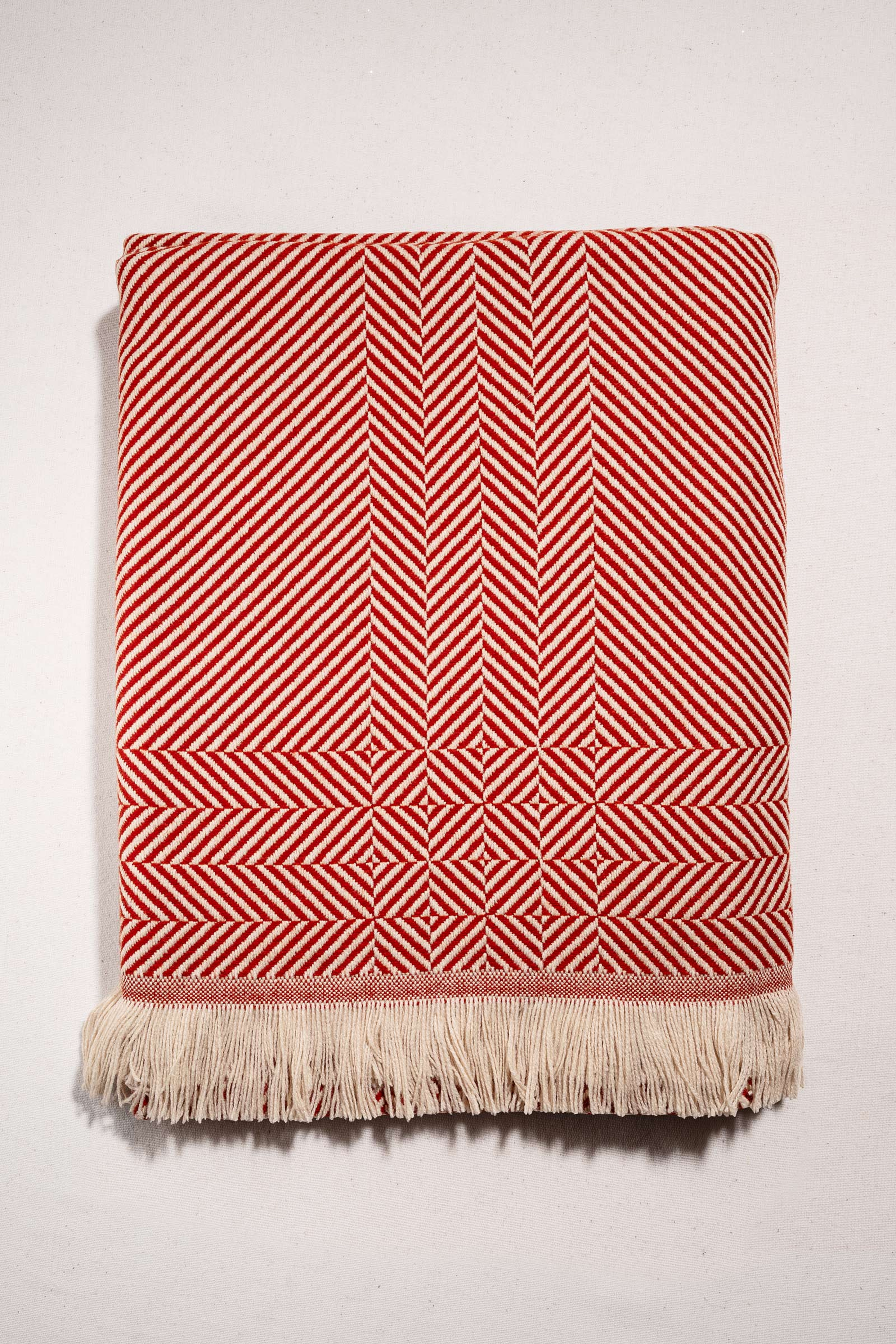 Çizgi Throw Kiremit 140 x 170 cm