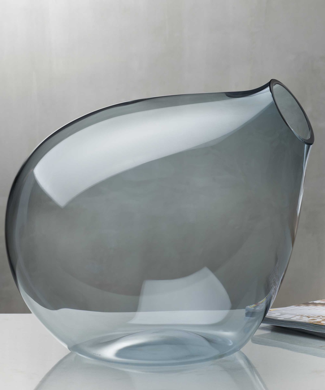 Bubble Vazo Çelik Mavi 40 Cm