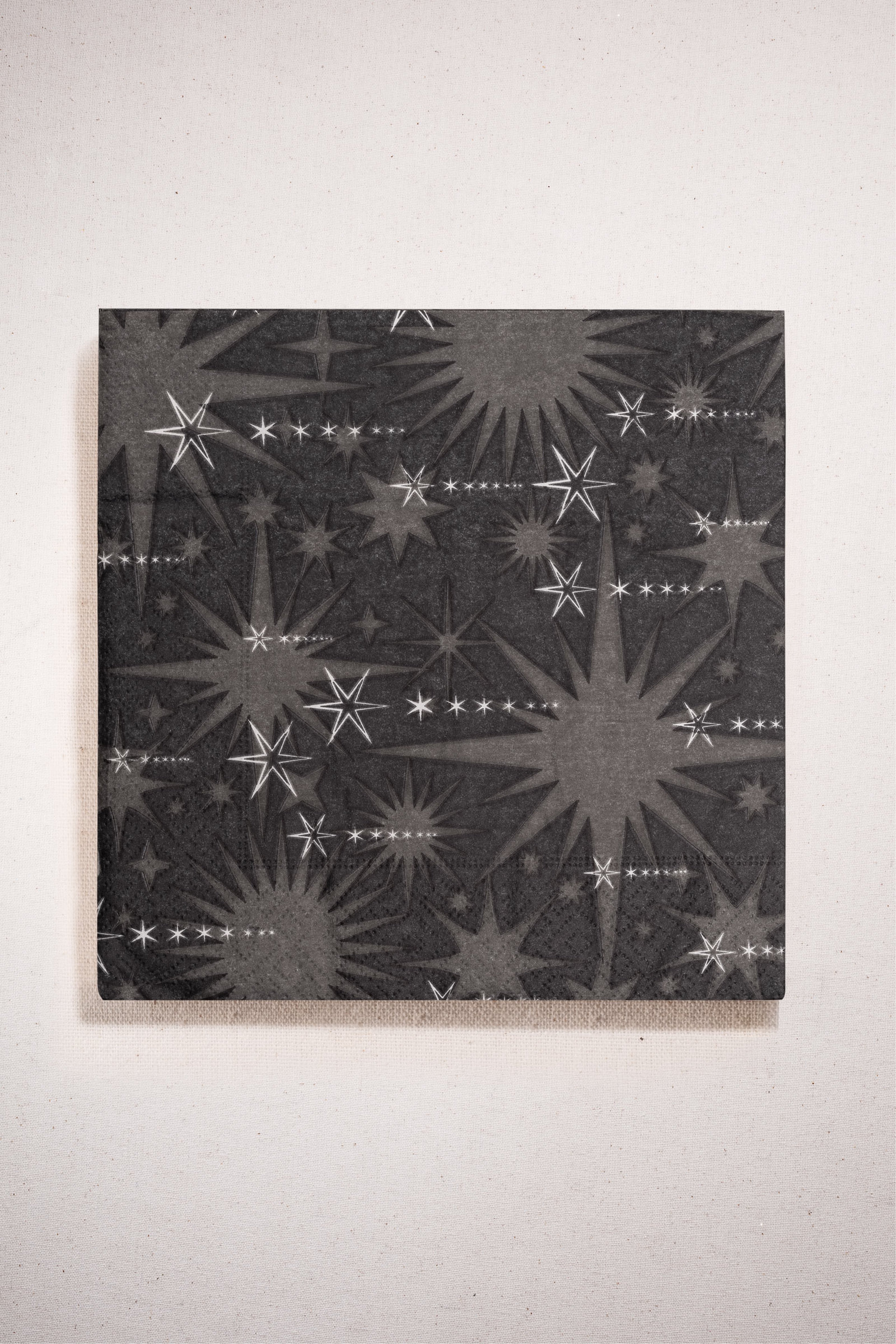 Sprinkle Rain Black Napkin 20 - pieces 3333