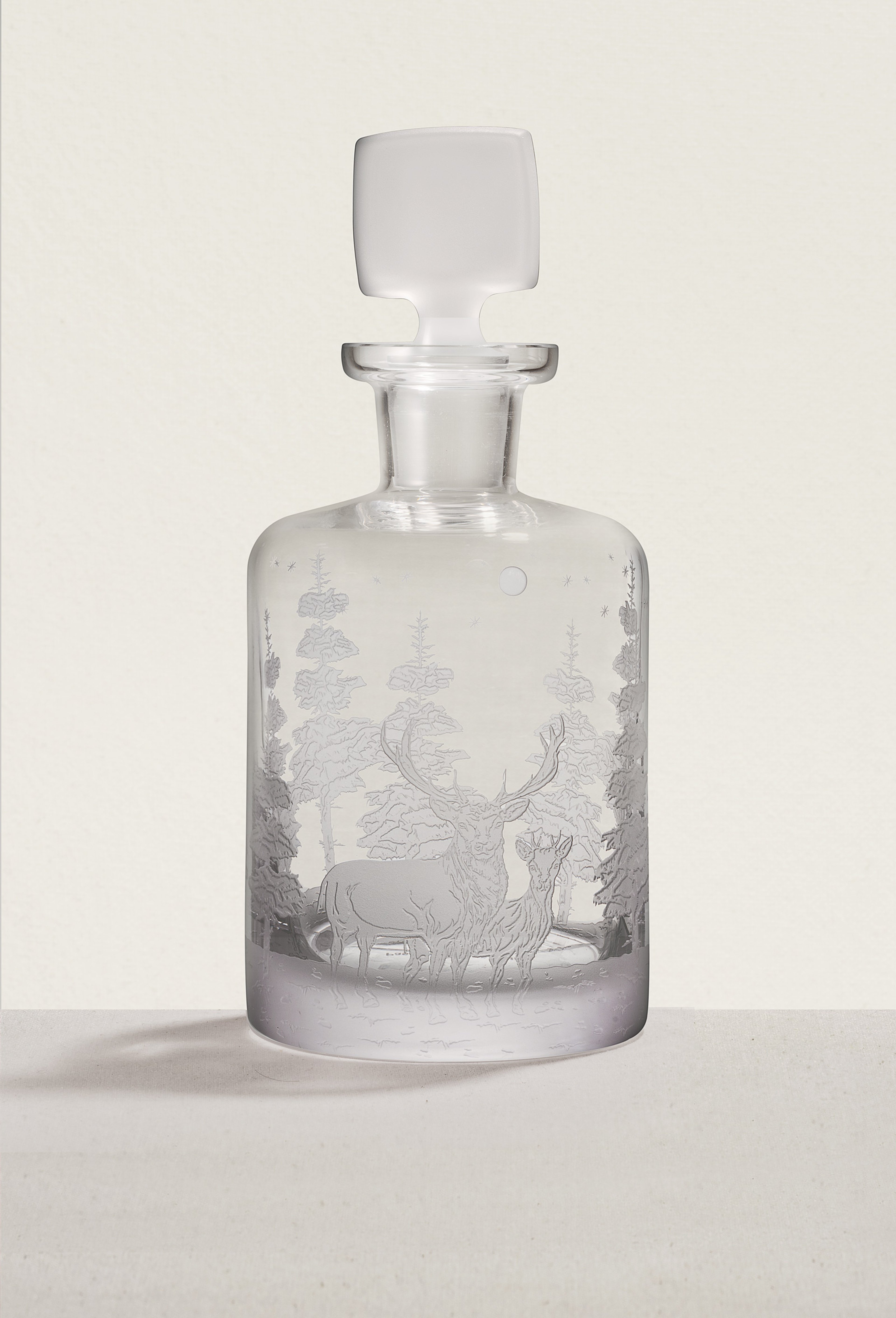 Deer Whiskey Bottle And Glass Set