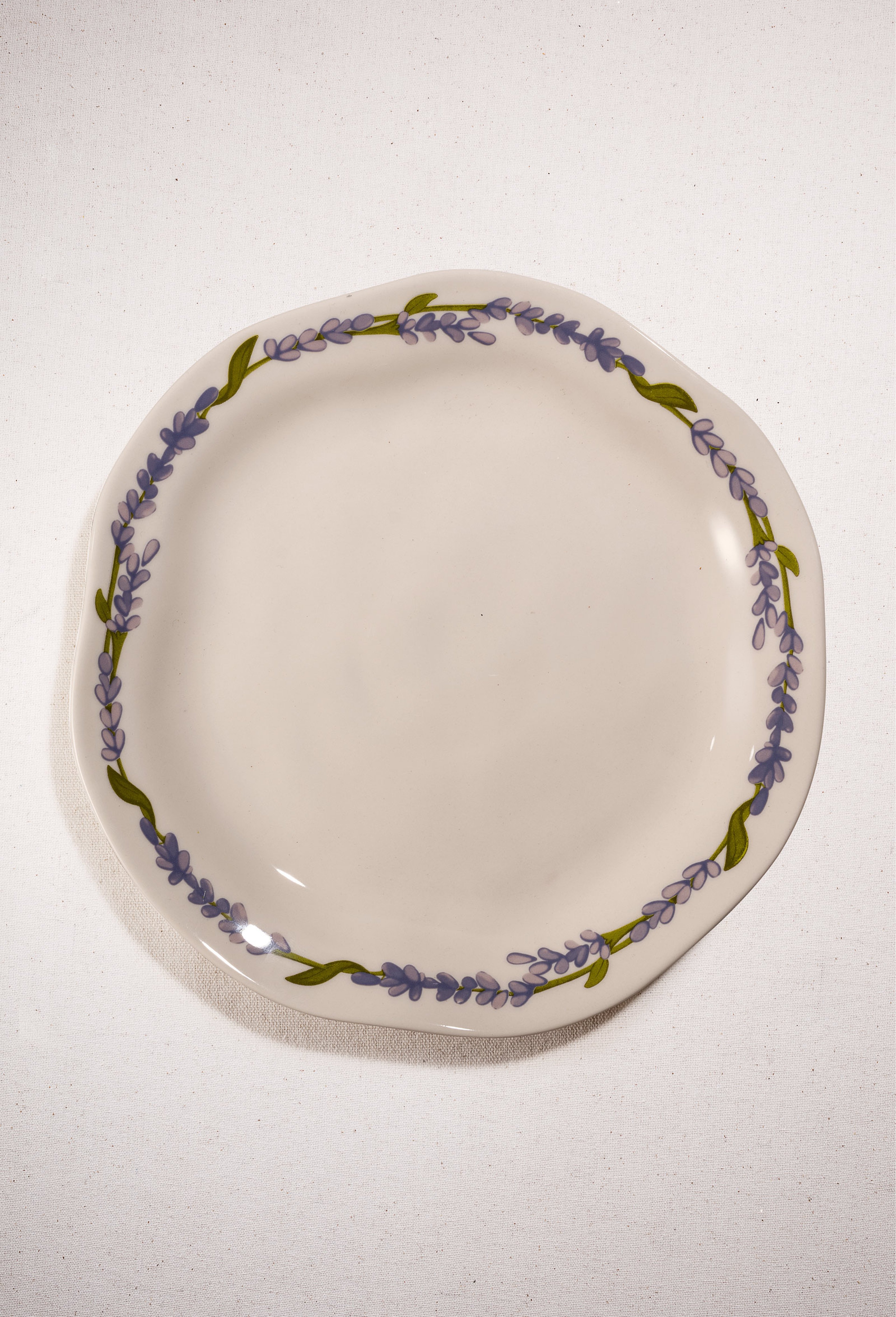 Lavender Ceramic Dinner Plate