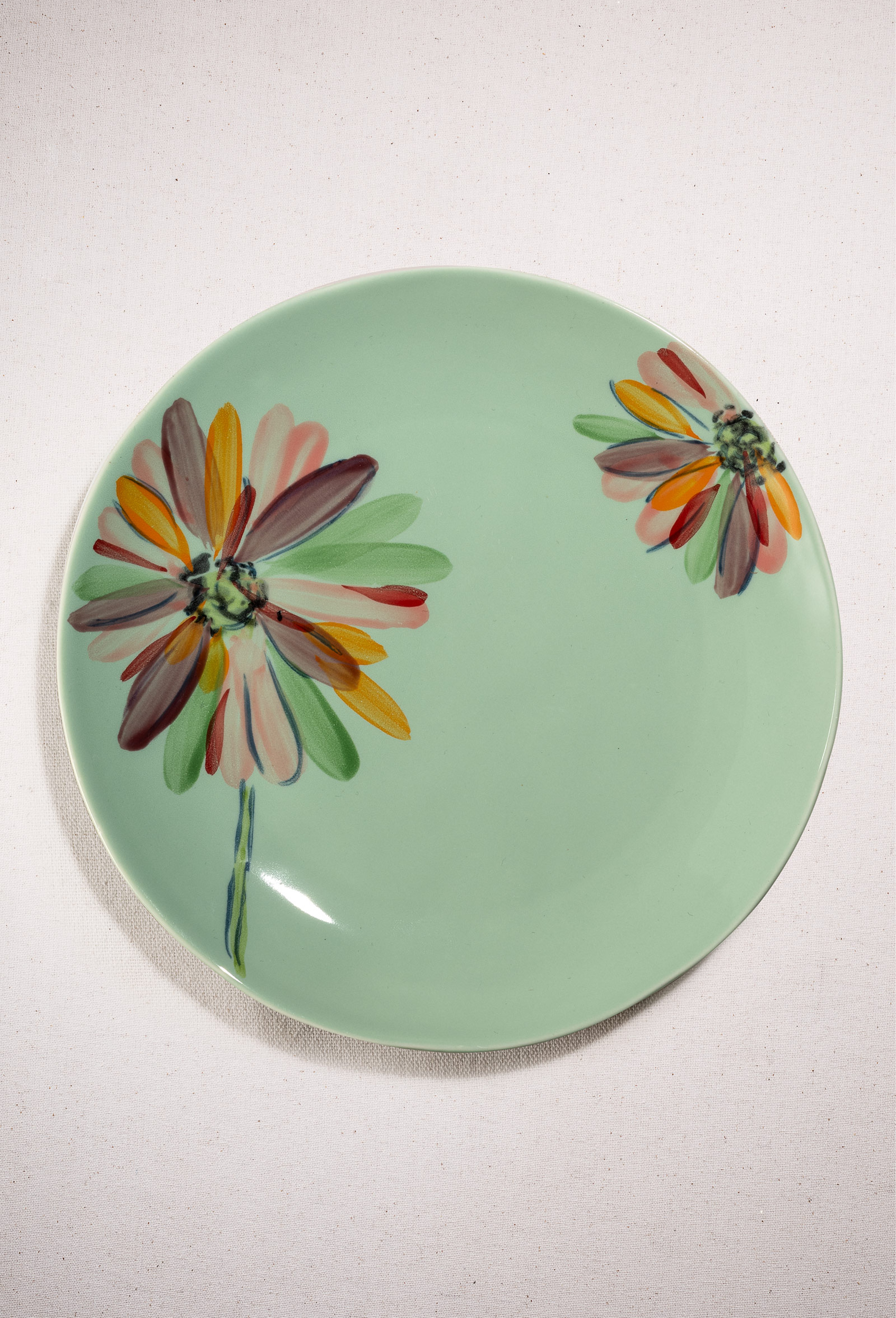 Rainbow Ceramic Cake Plate