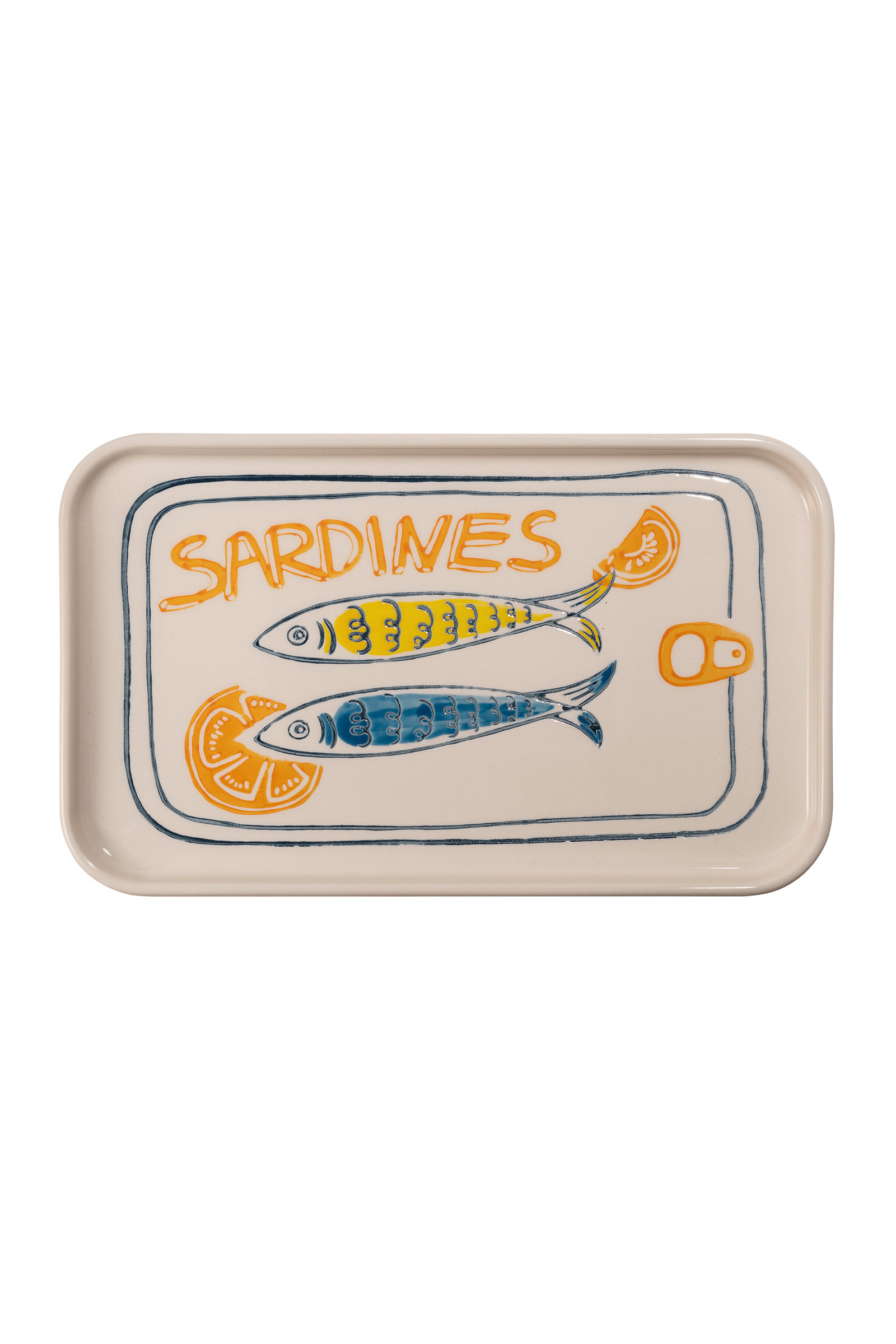 Sardines Dikdörtgen Seramik Servis Tabağı L Fiyatı - Paşabahçe