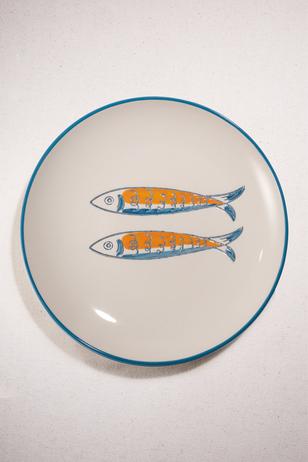 Sardines Seramik Yemek Tabağı