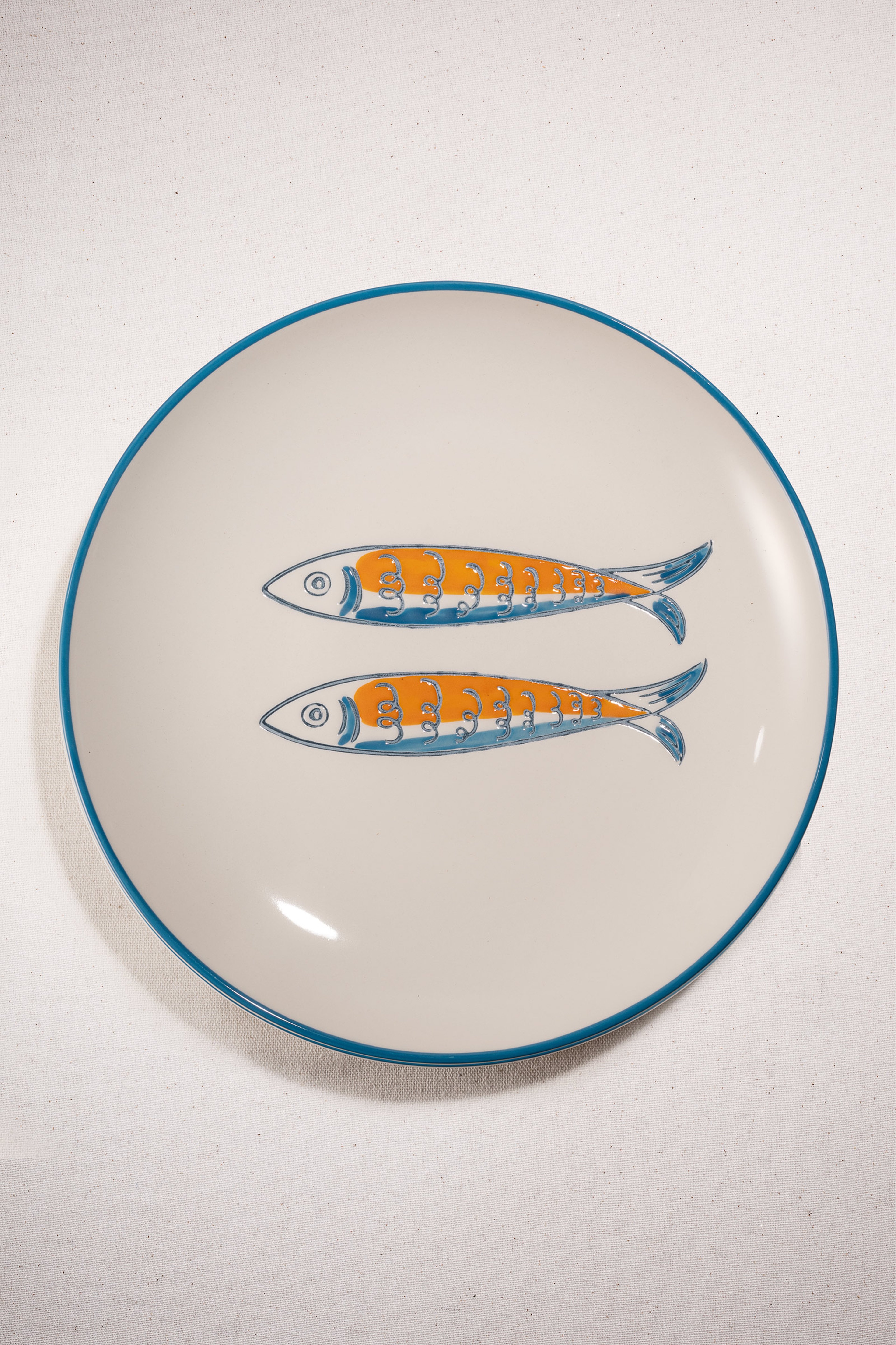 Sardines Seramik Yemek Tabağı