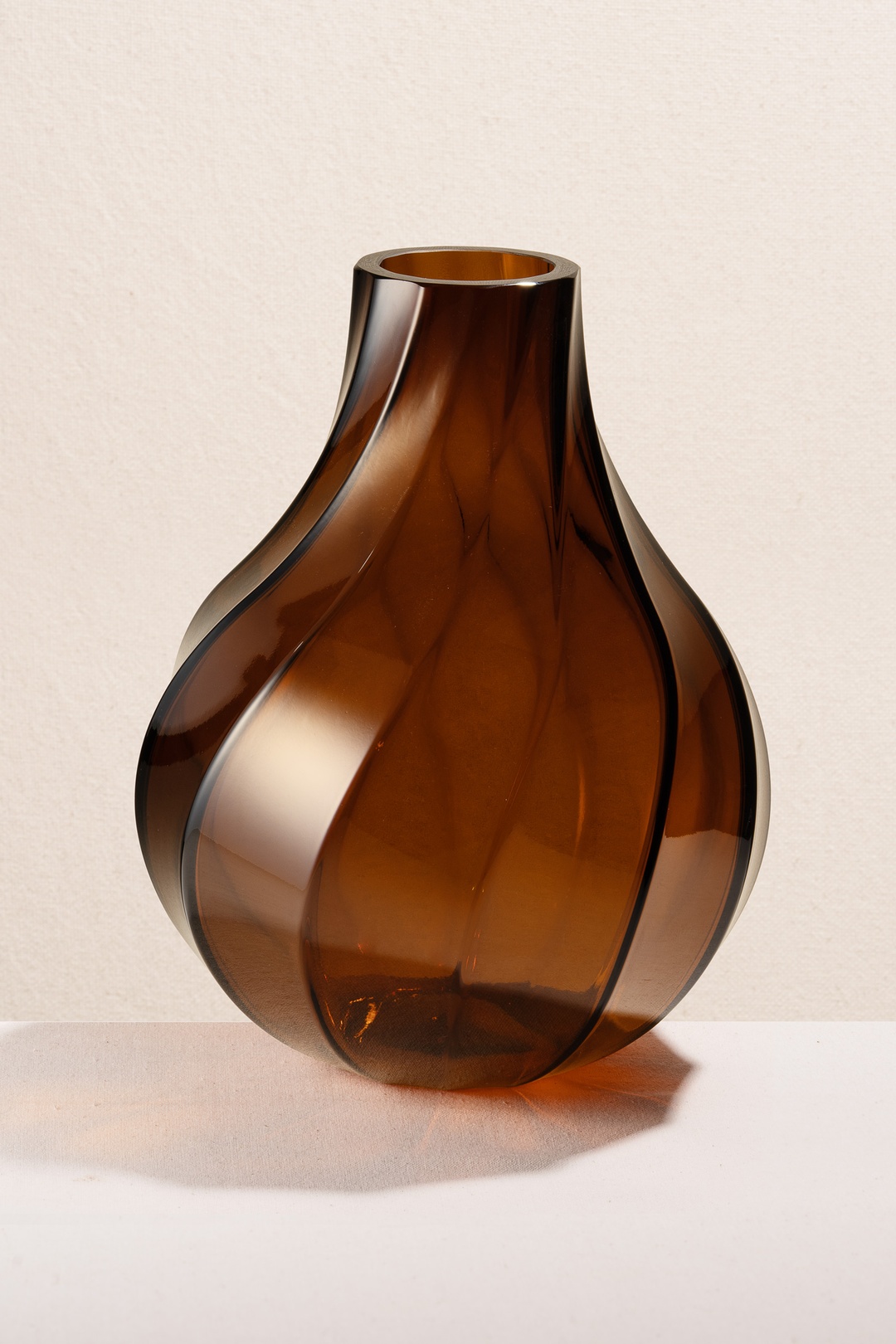 Burgulu Vazo Amber 30 cm