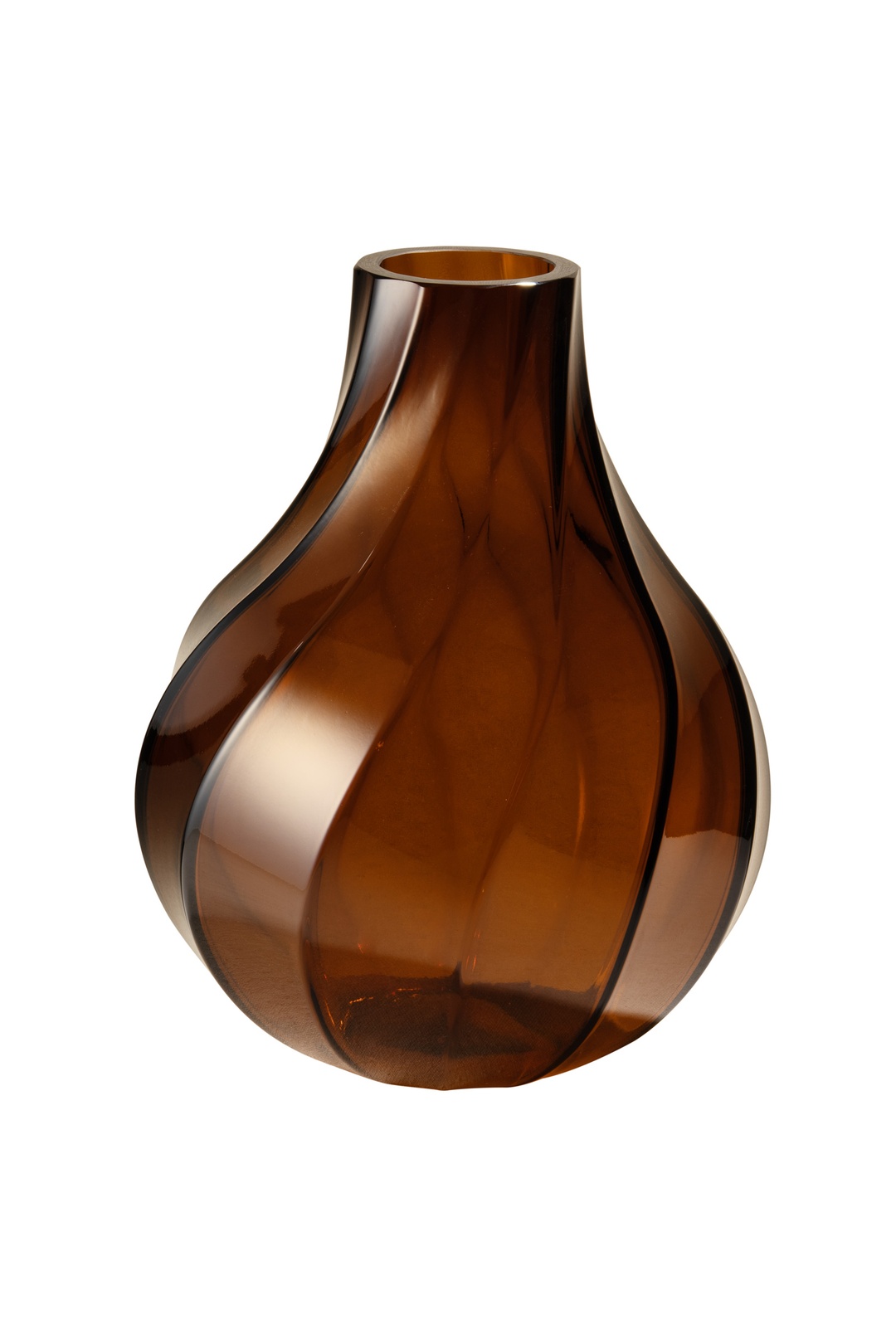 Burgulu Vazo Amber 30 cm