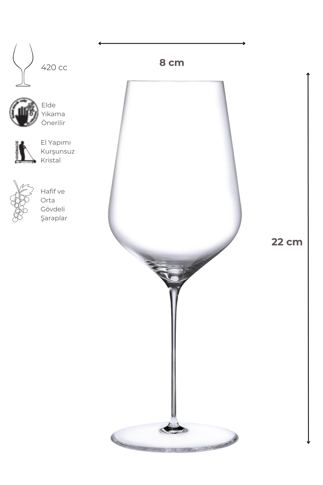 Nude Stem Zero Trio Beyaz Şarap Kadehi