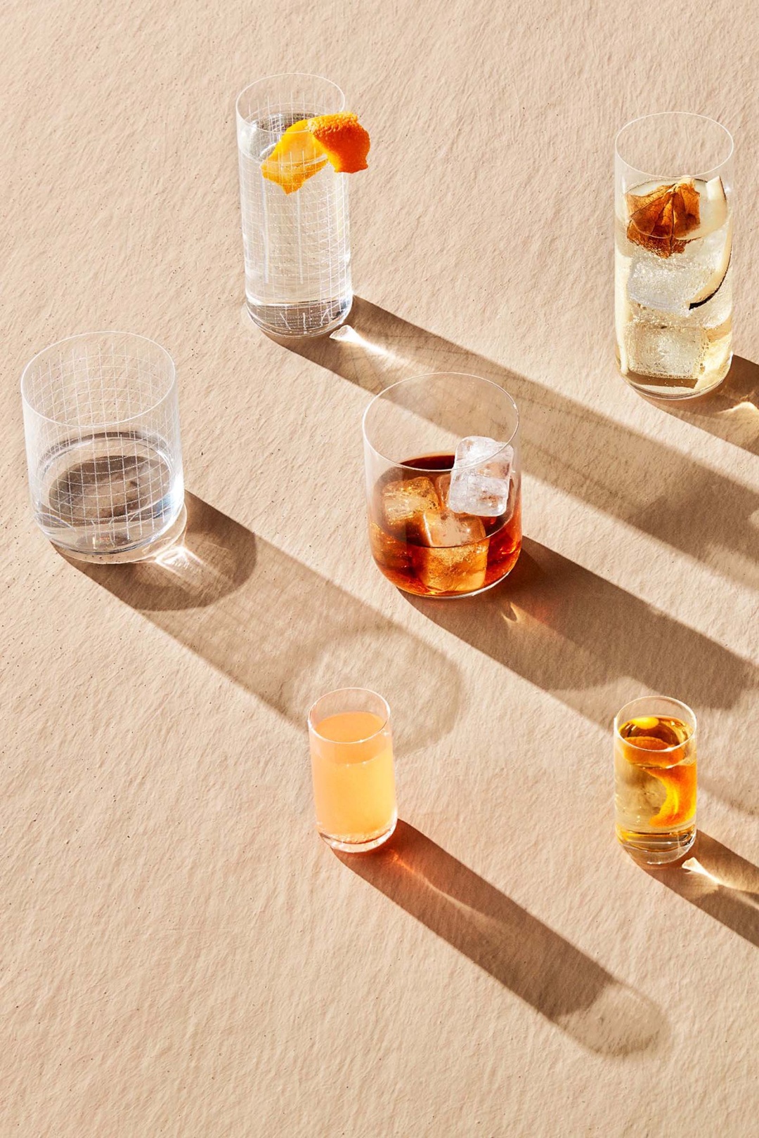 Nude Finesse Grid Meşrubat Bardağı