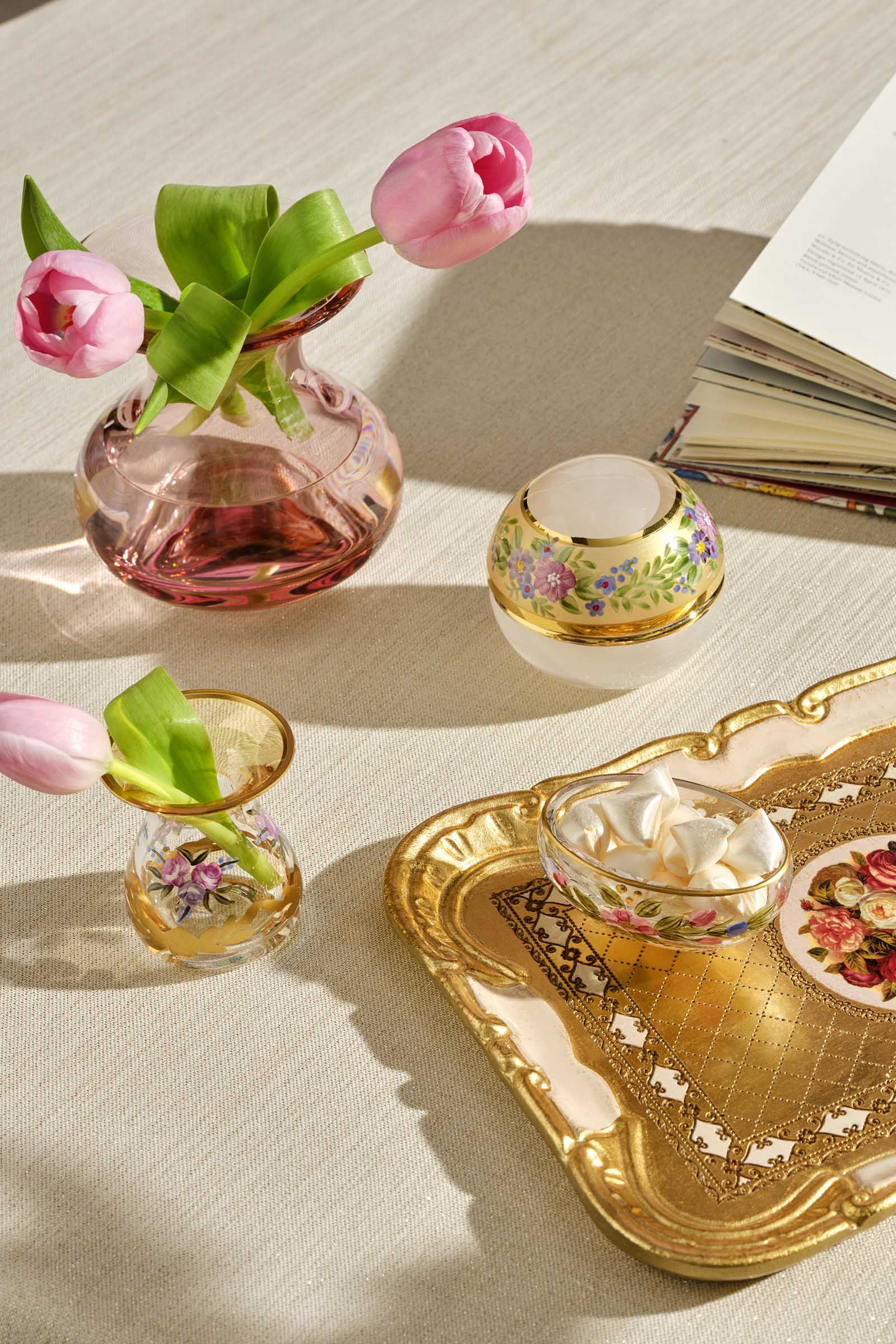 Flower Parceled Ball Sugar Bowl
