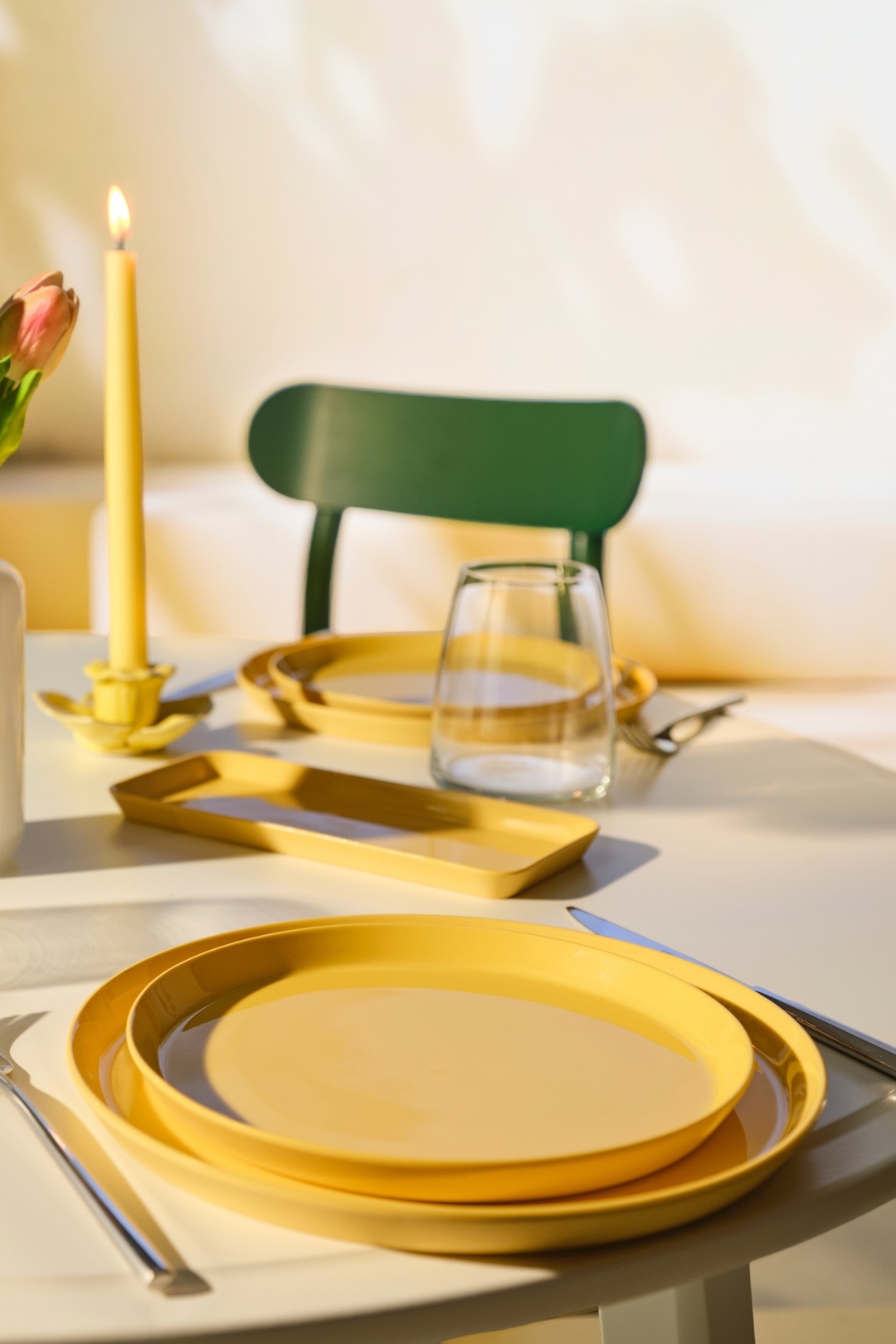 Faroe Seramik Yemek Tabağı Sarı