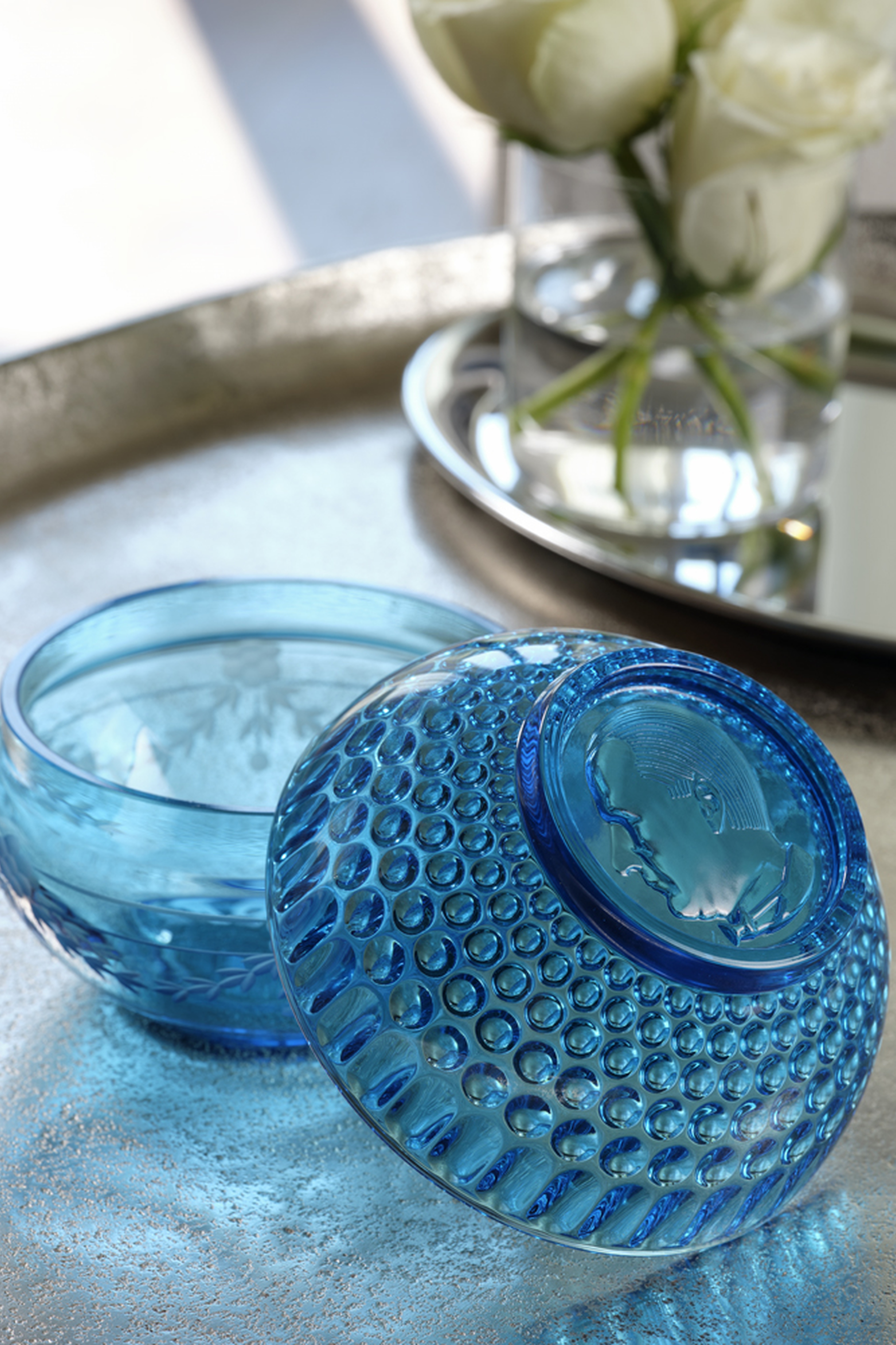 Turquoise 1935 Sugar Bowl