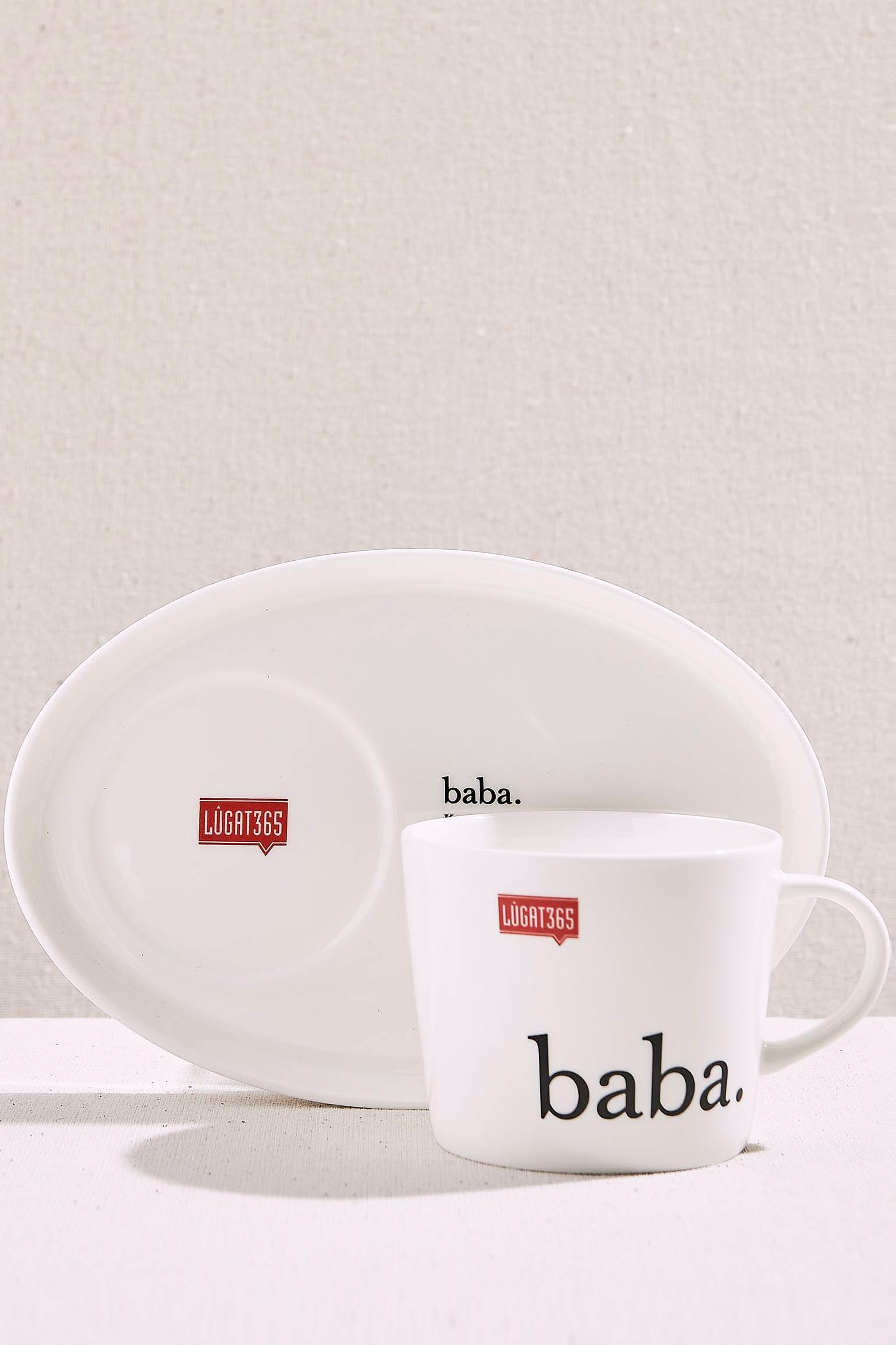 Cream Baba Porcelain Tea Cup