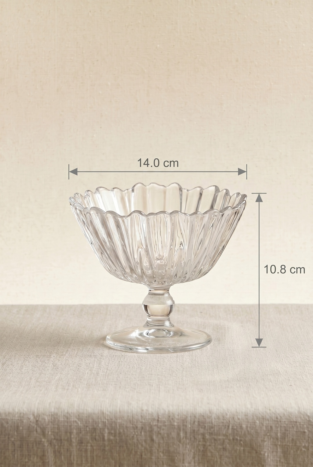 Alev Ayaklı Kase 14 Cm.