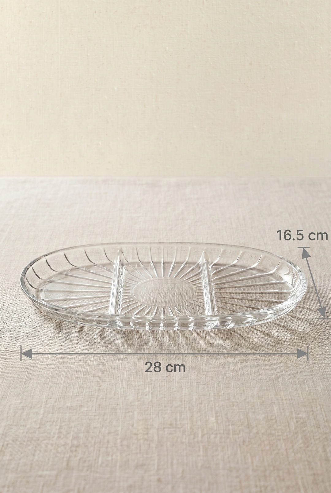 Elegant Bölünmüş Oval Tabak