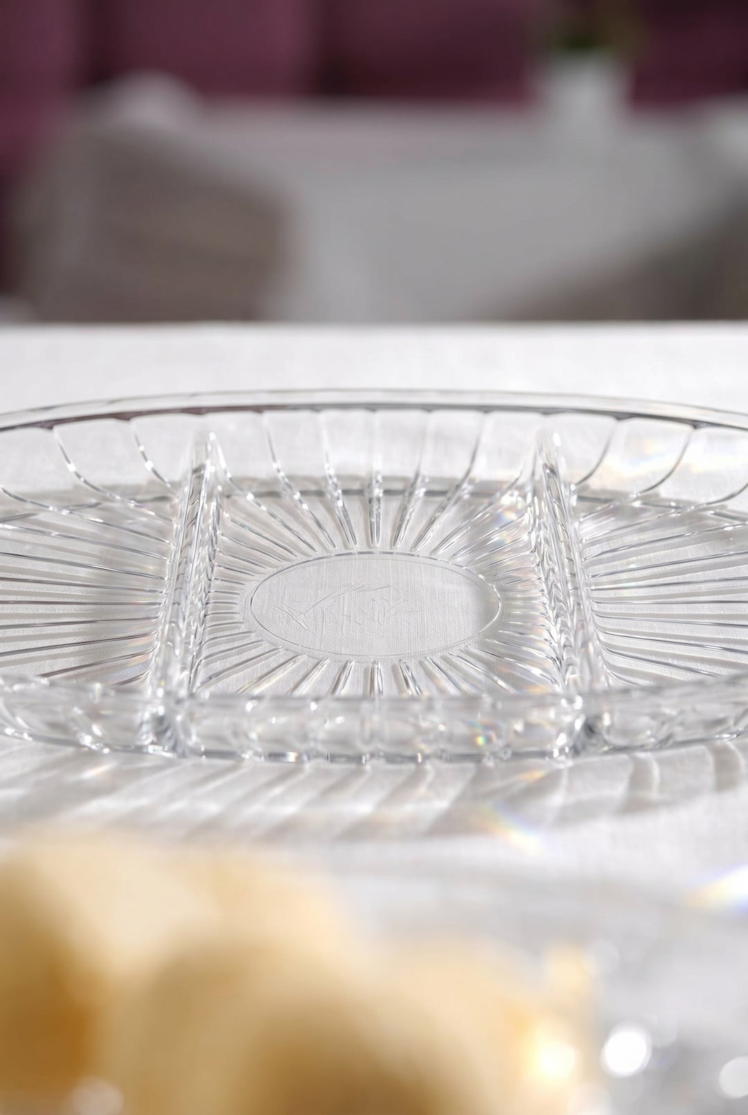 Elegant Bölünmüş Oval Tabak