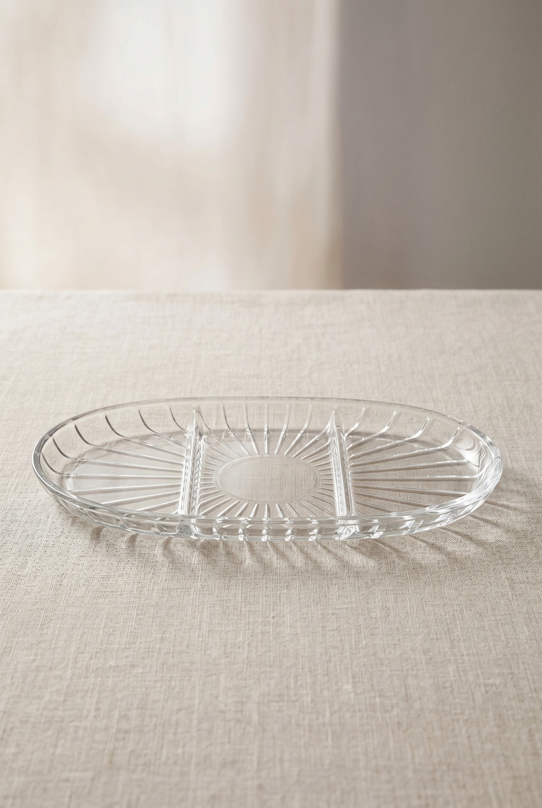 Elegant Bölünmüş Oval Tabak