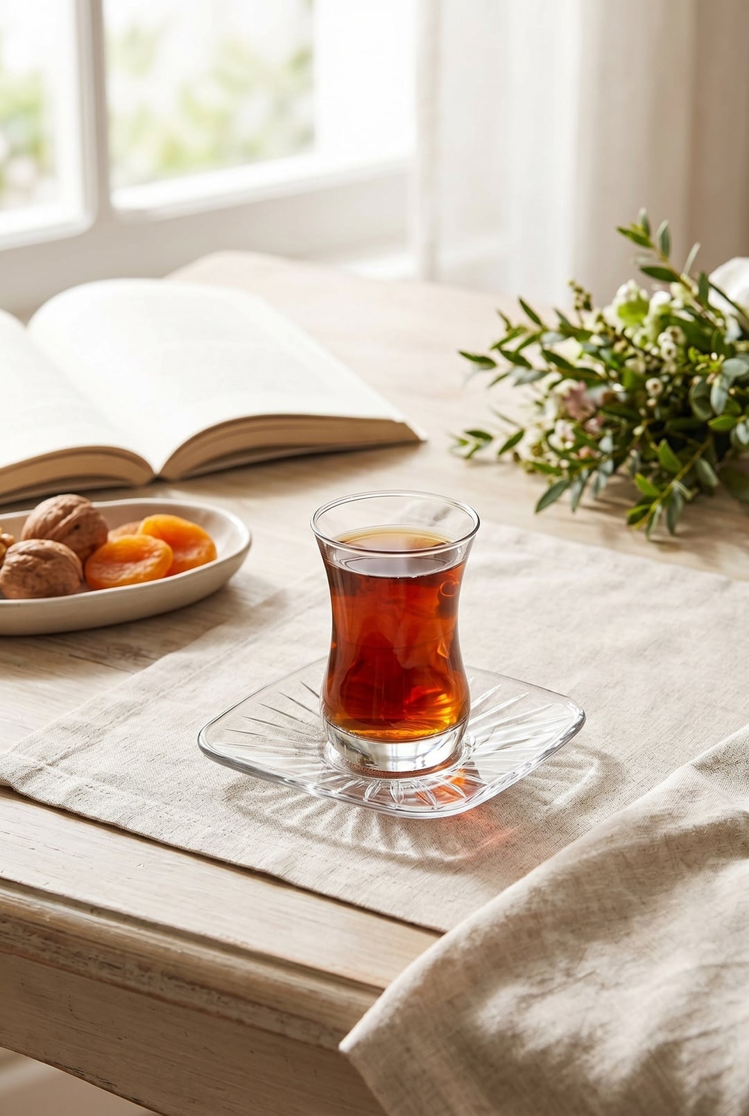 Kare Çay Tabağı